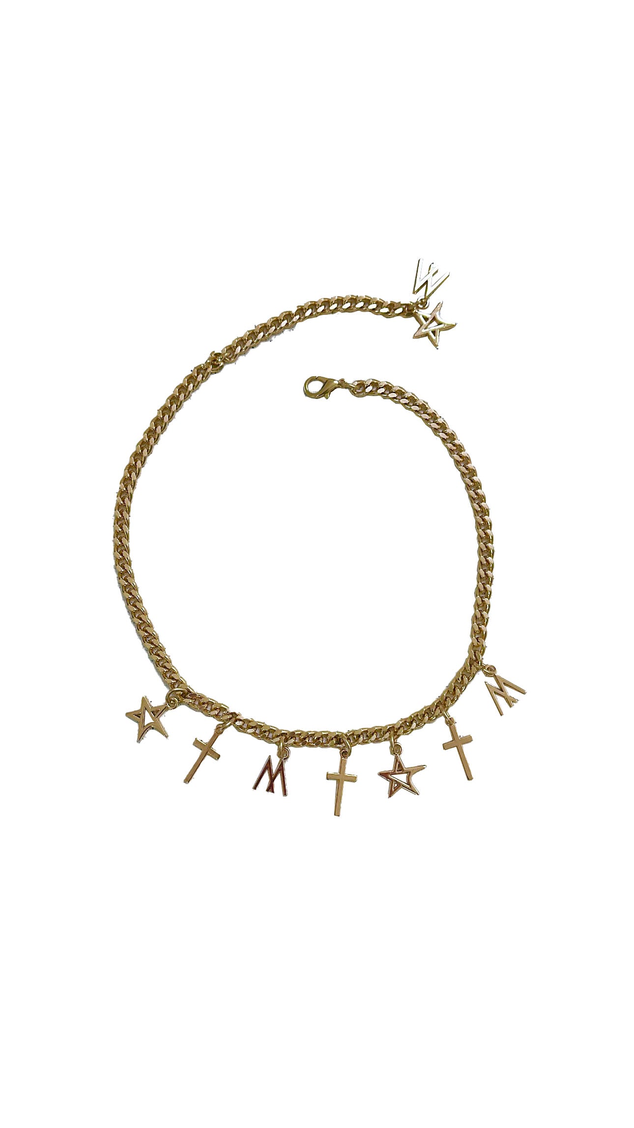 COLLANA GIROCOLLO CON CHARMS CROCI