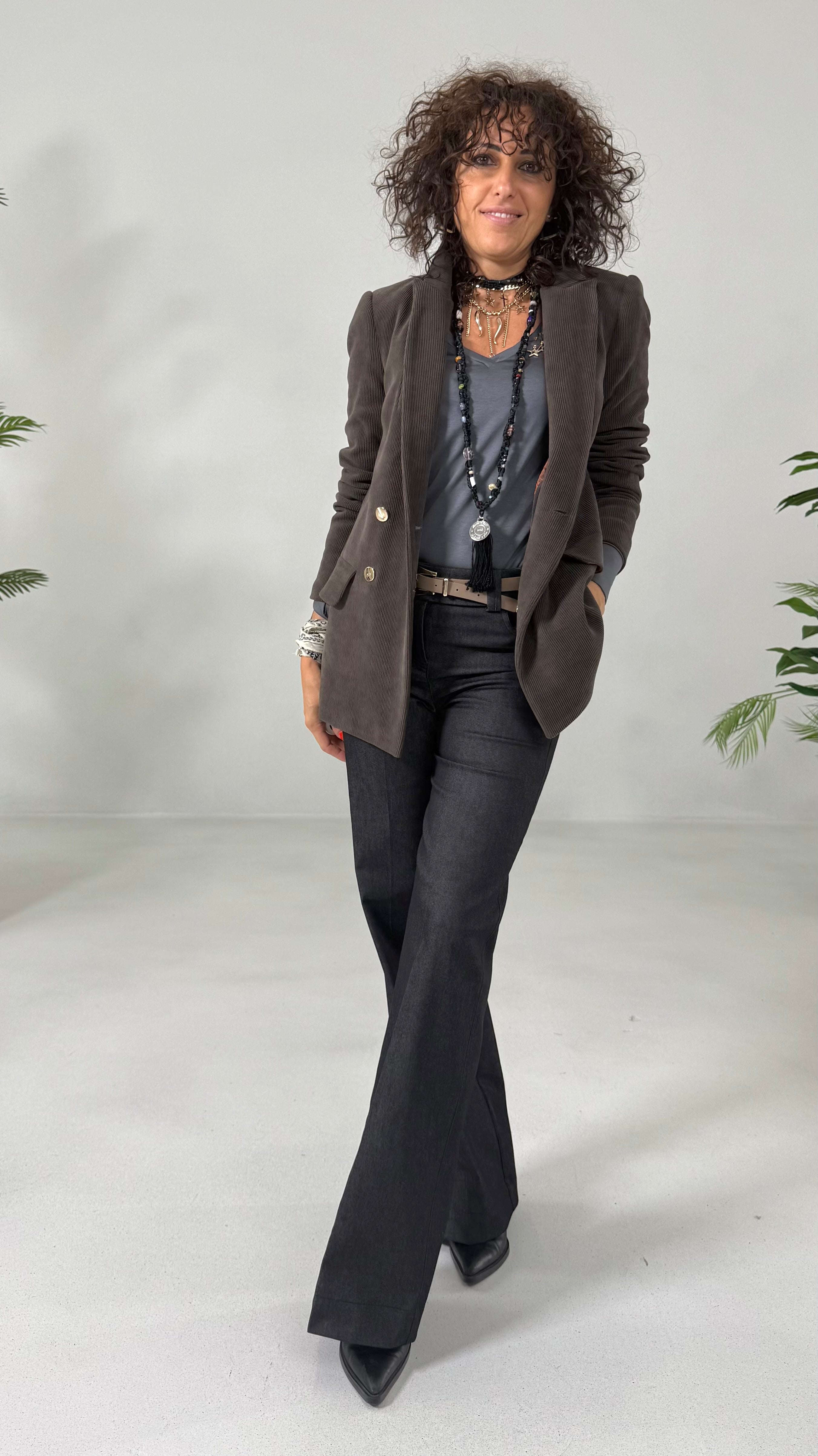 GIACCA DOPPIO PETTO IN VELLUTO A COSTINE