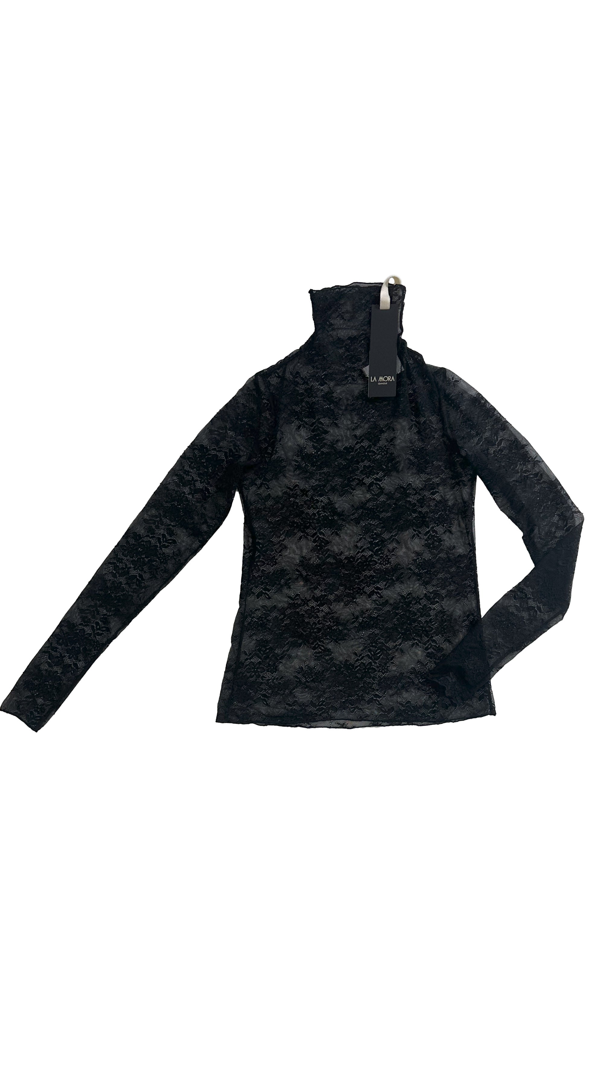 TWINSET CON LUPETTO IN PIZZO E TOP IN PUNTO MILANO LEGGERO