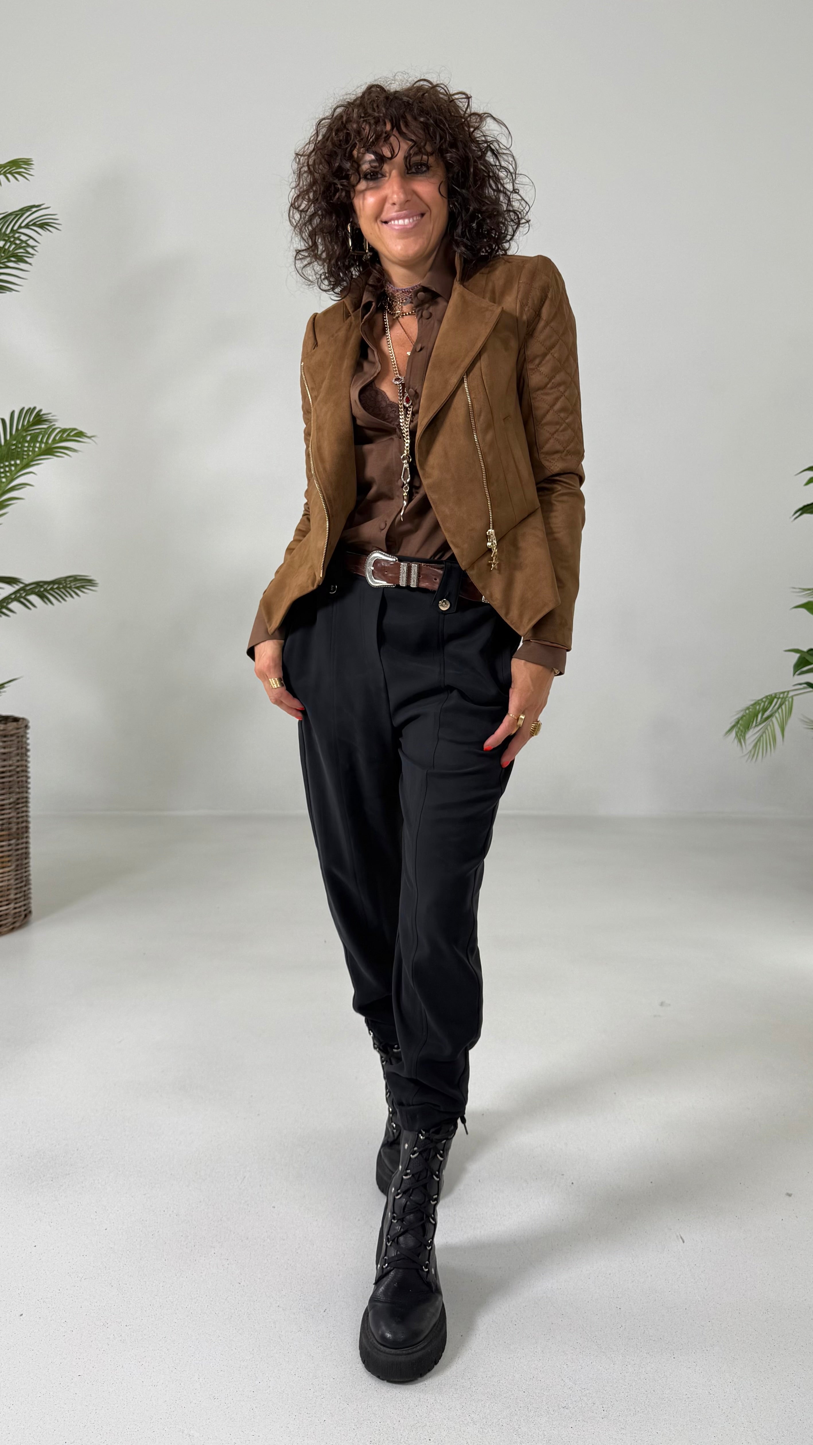 BALOON IN TECNICO DI VISCOSA EFFETTO CUPRO