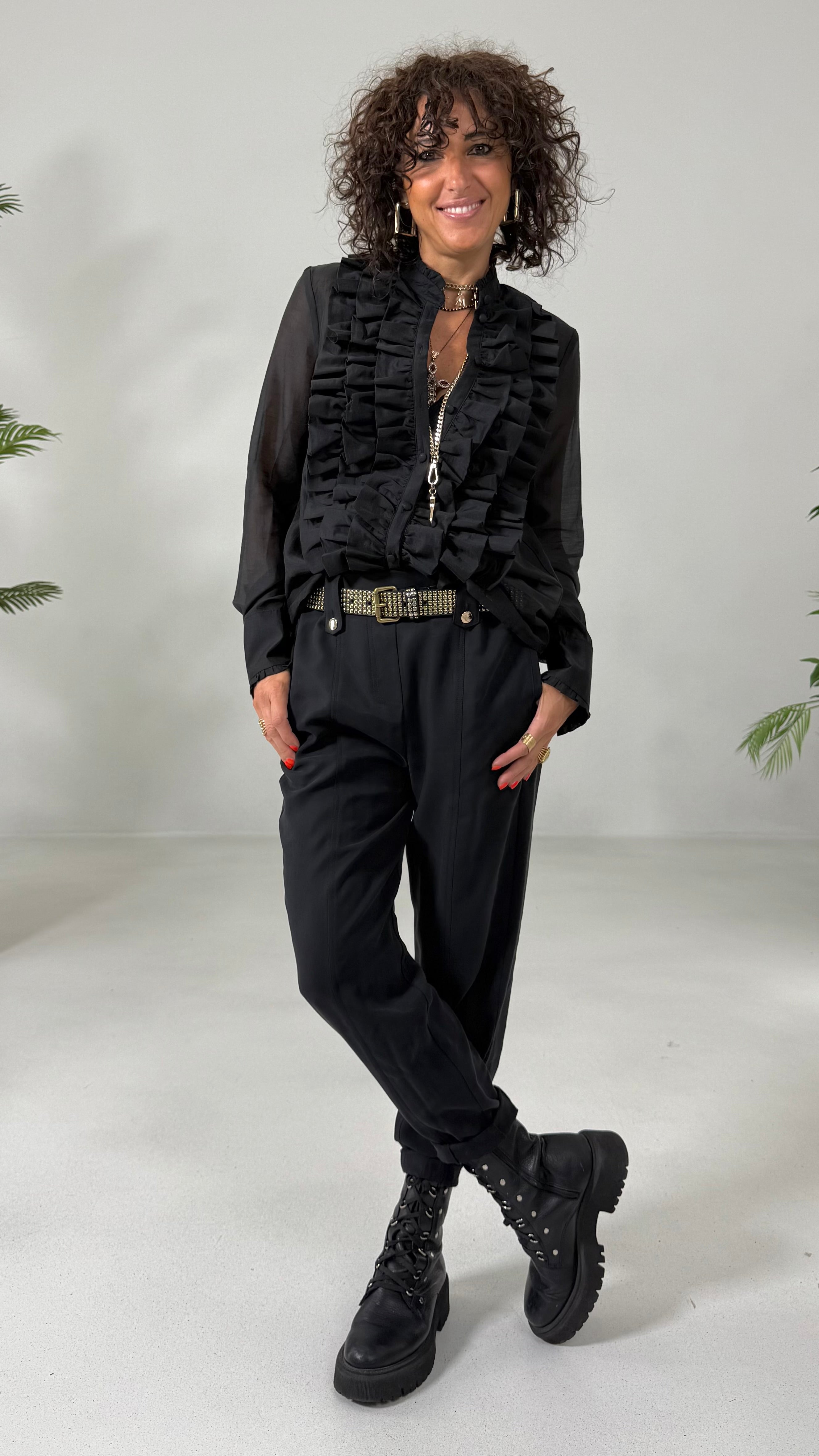 BALOON IN TECNICO DI VISCOSA EFFETTO CUPRO