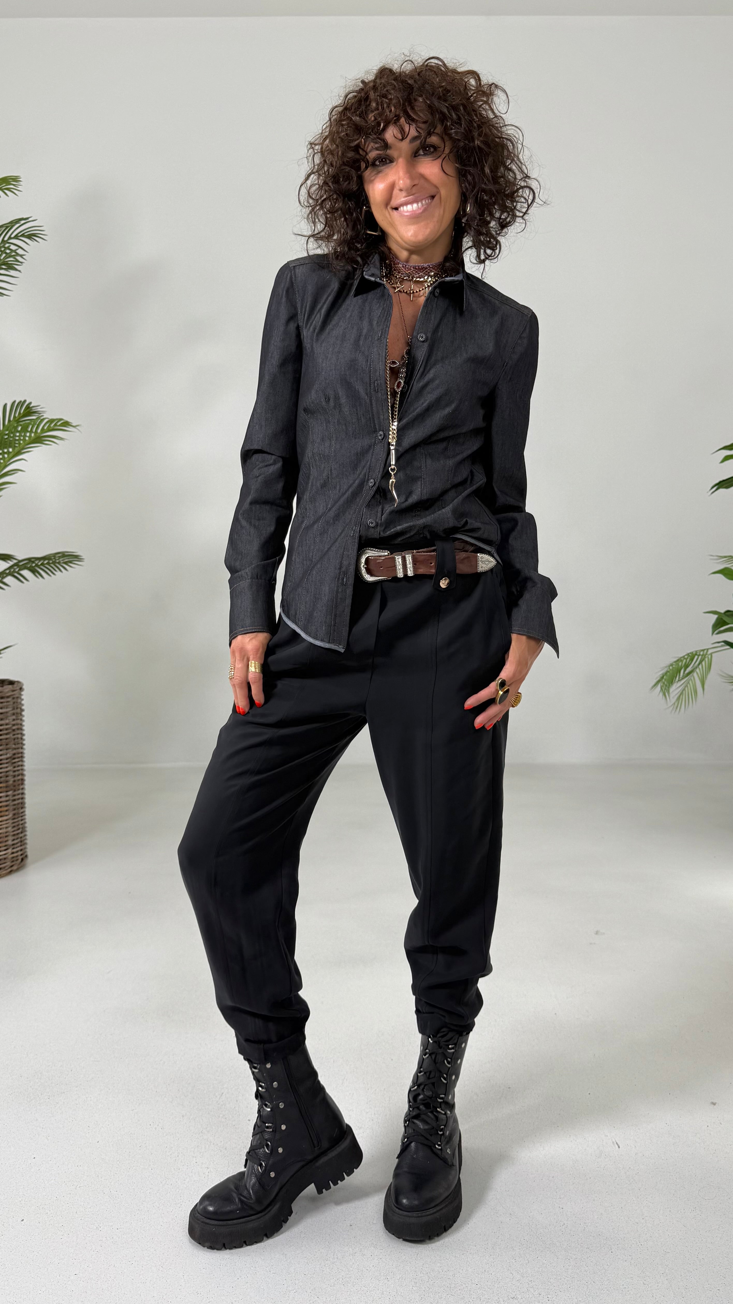 BALOON IN TECNICO DI VISCOSA EFFETTO CUPRO