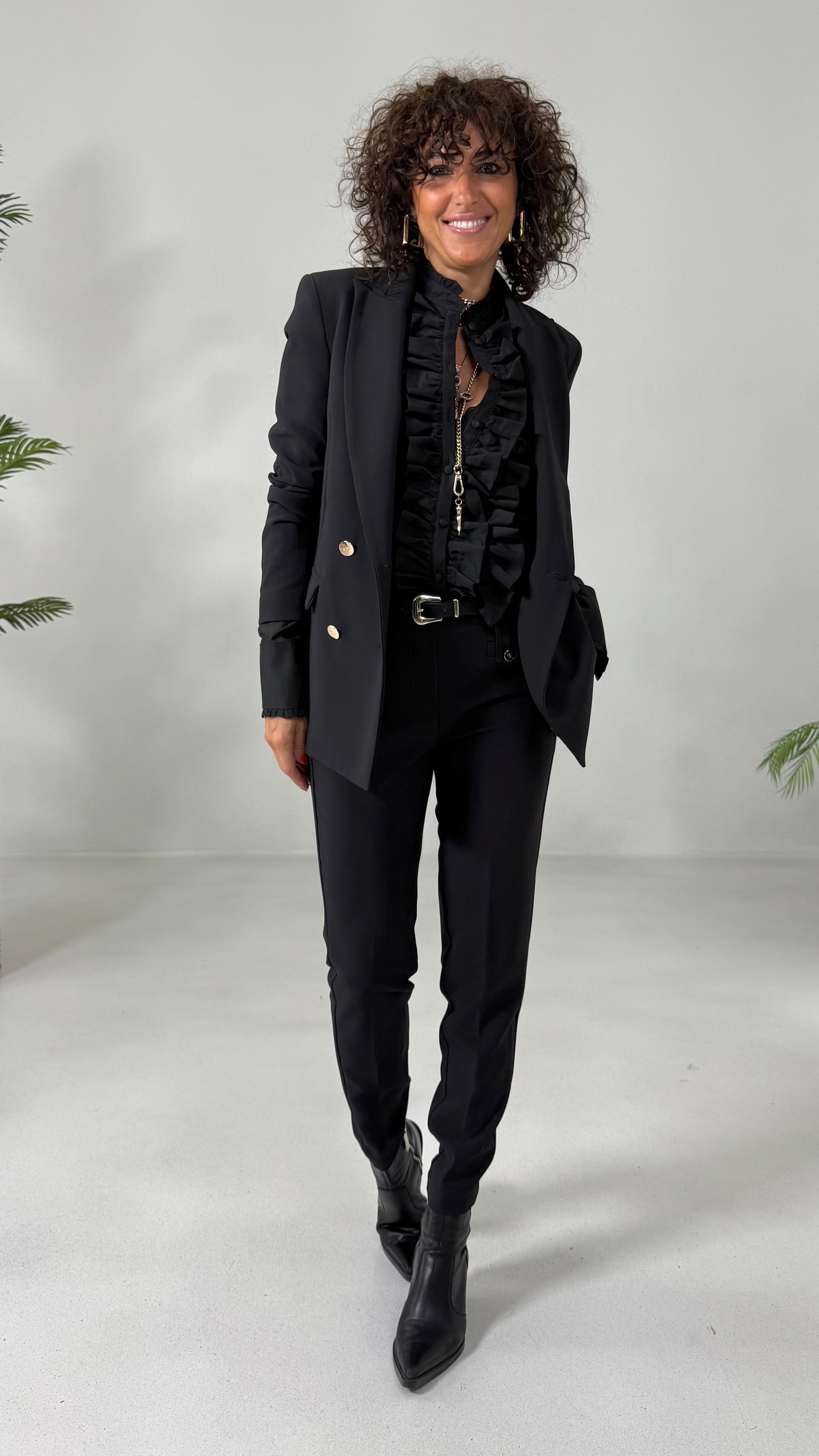 PANTALONE BASIC IN CADY TECNICO