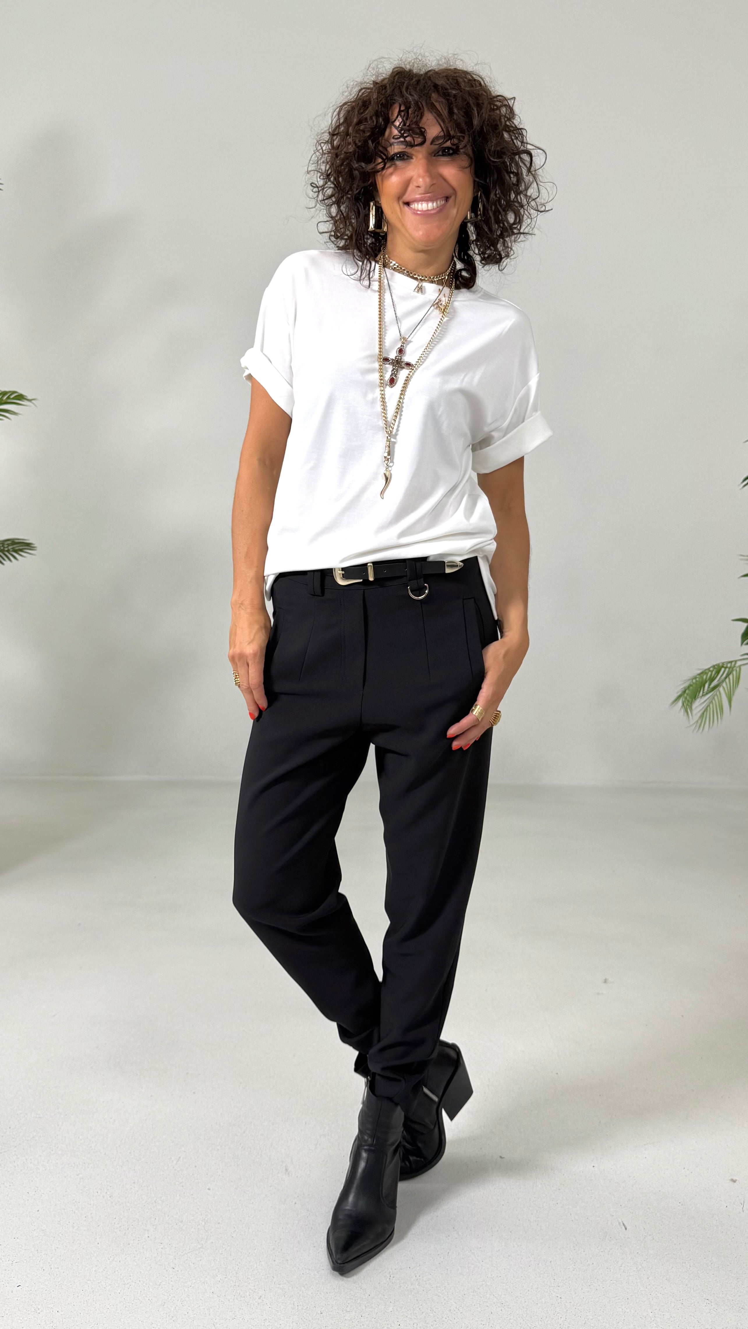 BAGGY CAVALLO BASSO IN CADY TECNICO