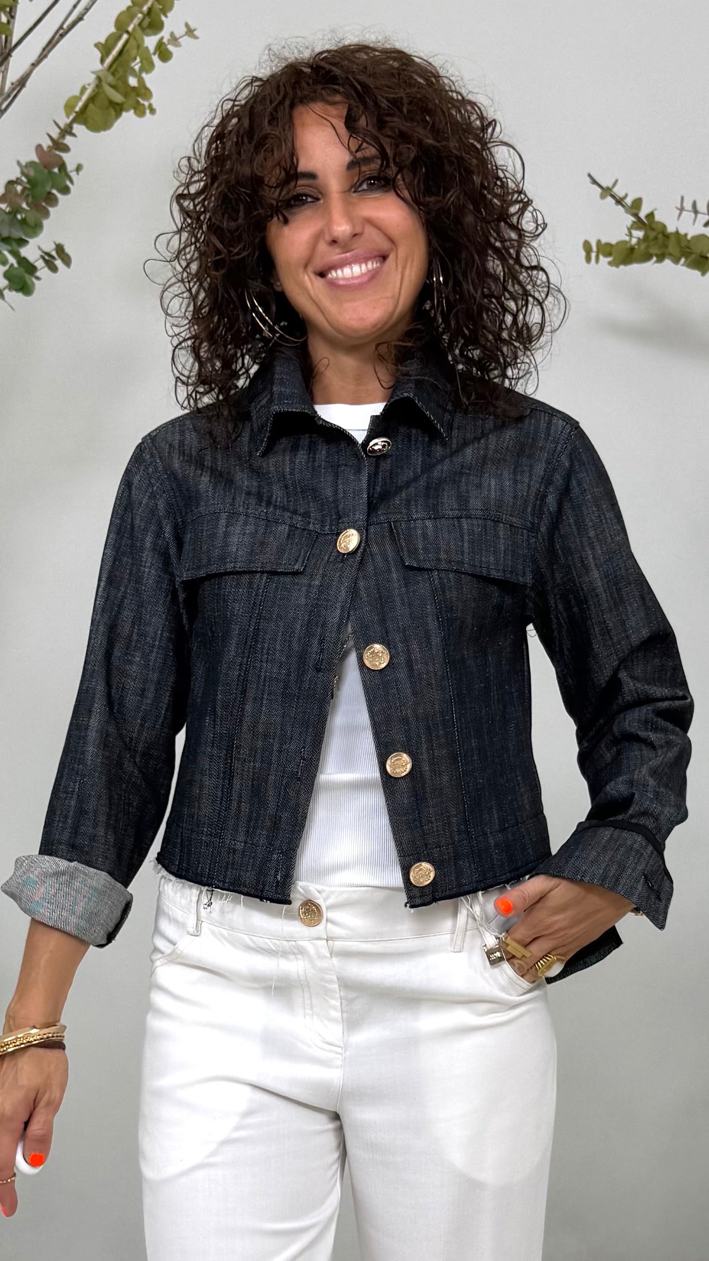 GIUBBINO JEANS IN DENIM 100% COTONE