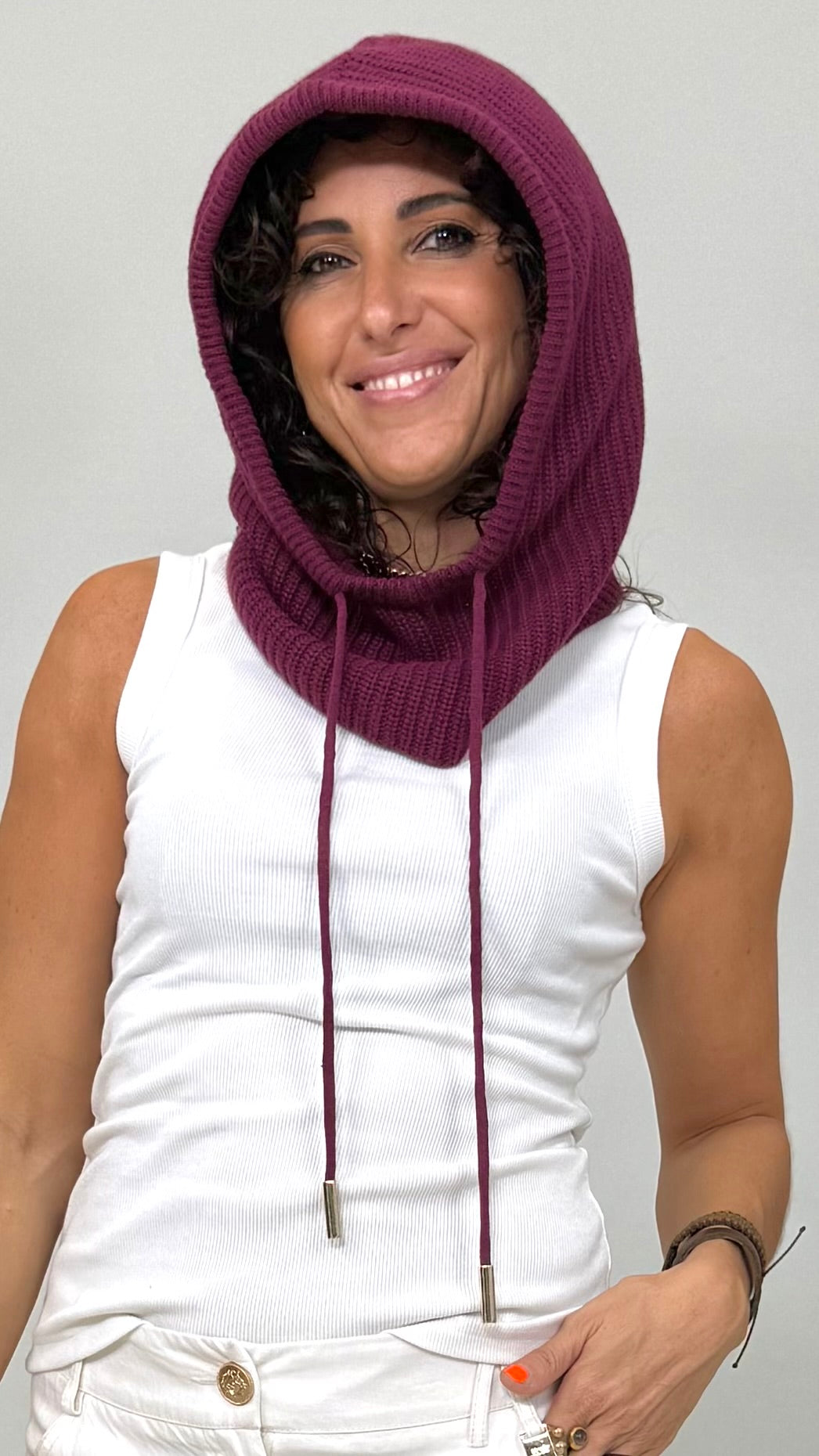 COPRICAPO/PASSAMONTAGNA IN MISTO CASHMERE