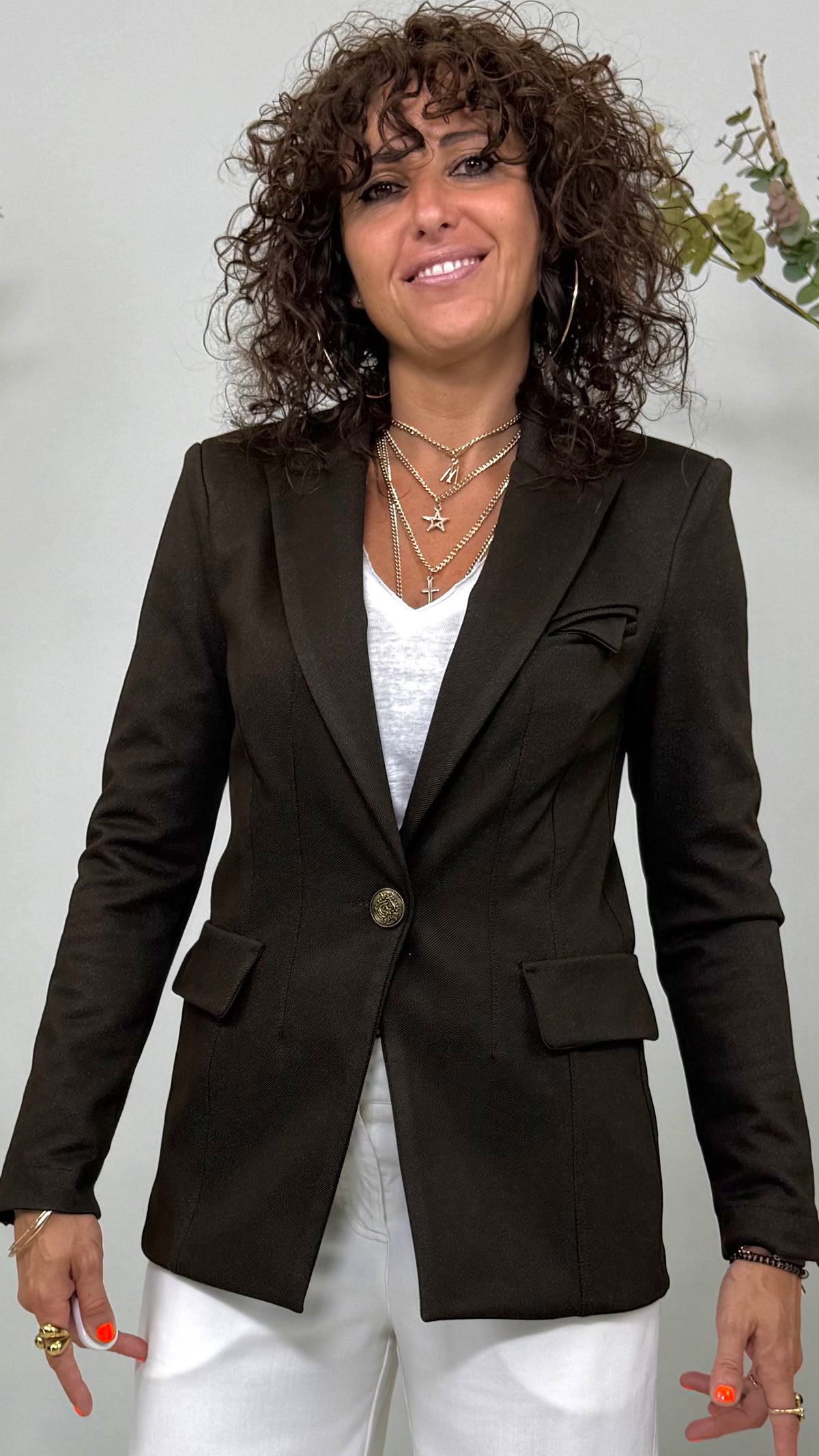 GIACCA IN TWILL PUNTO MAGLIA