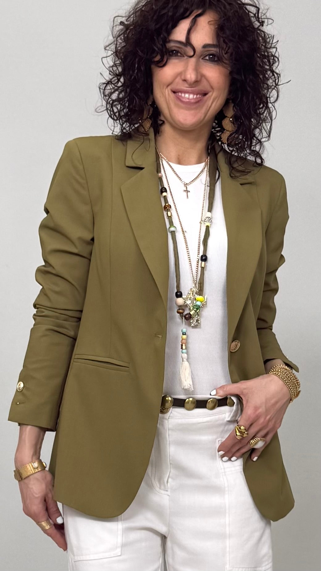 GIACCA BLAZER IN TECNICO FLUIDO