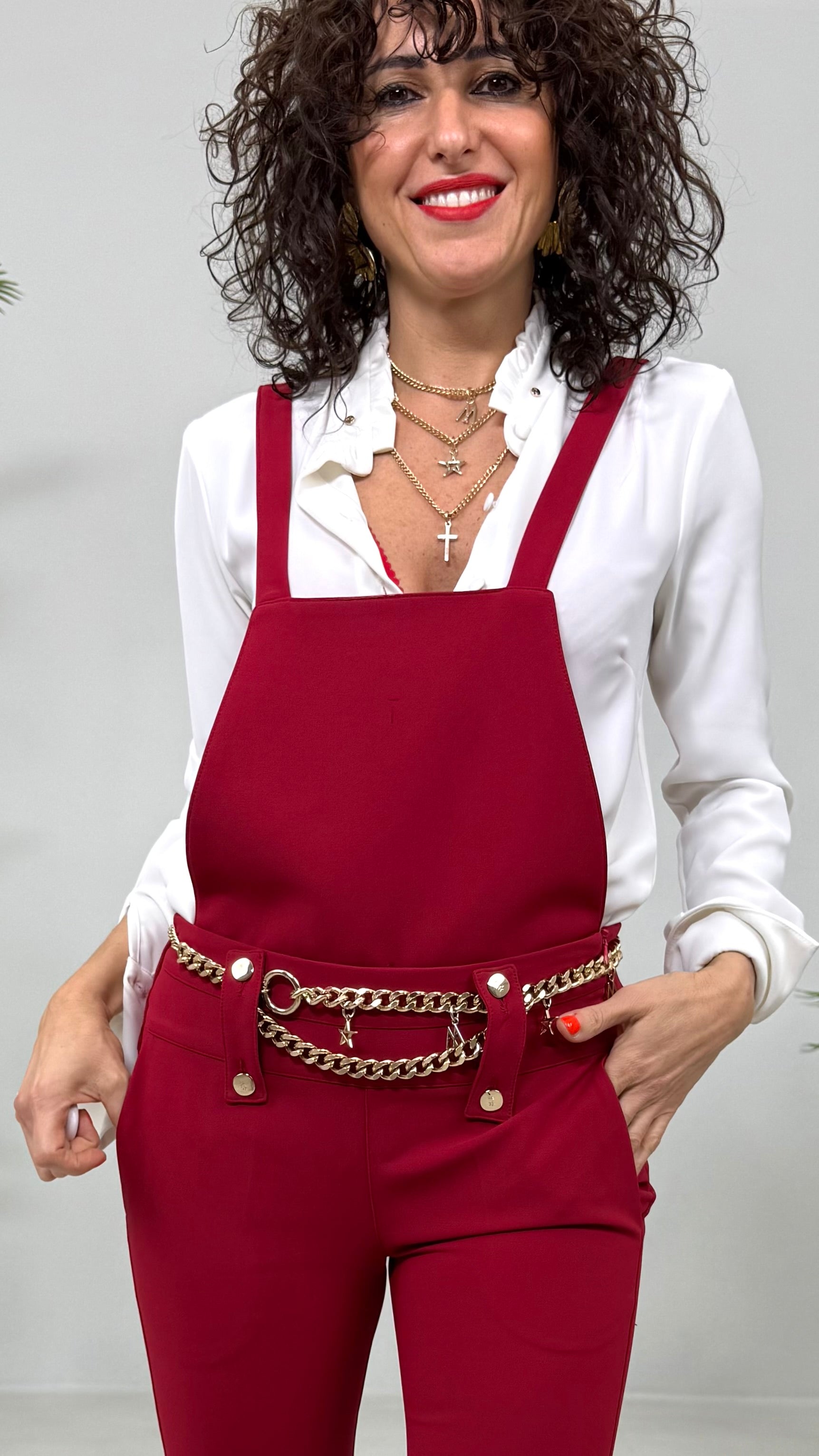 PETTORINA PER EFFETTO SALOPETTE IN CADY TECNICO