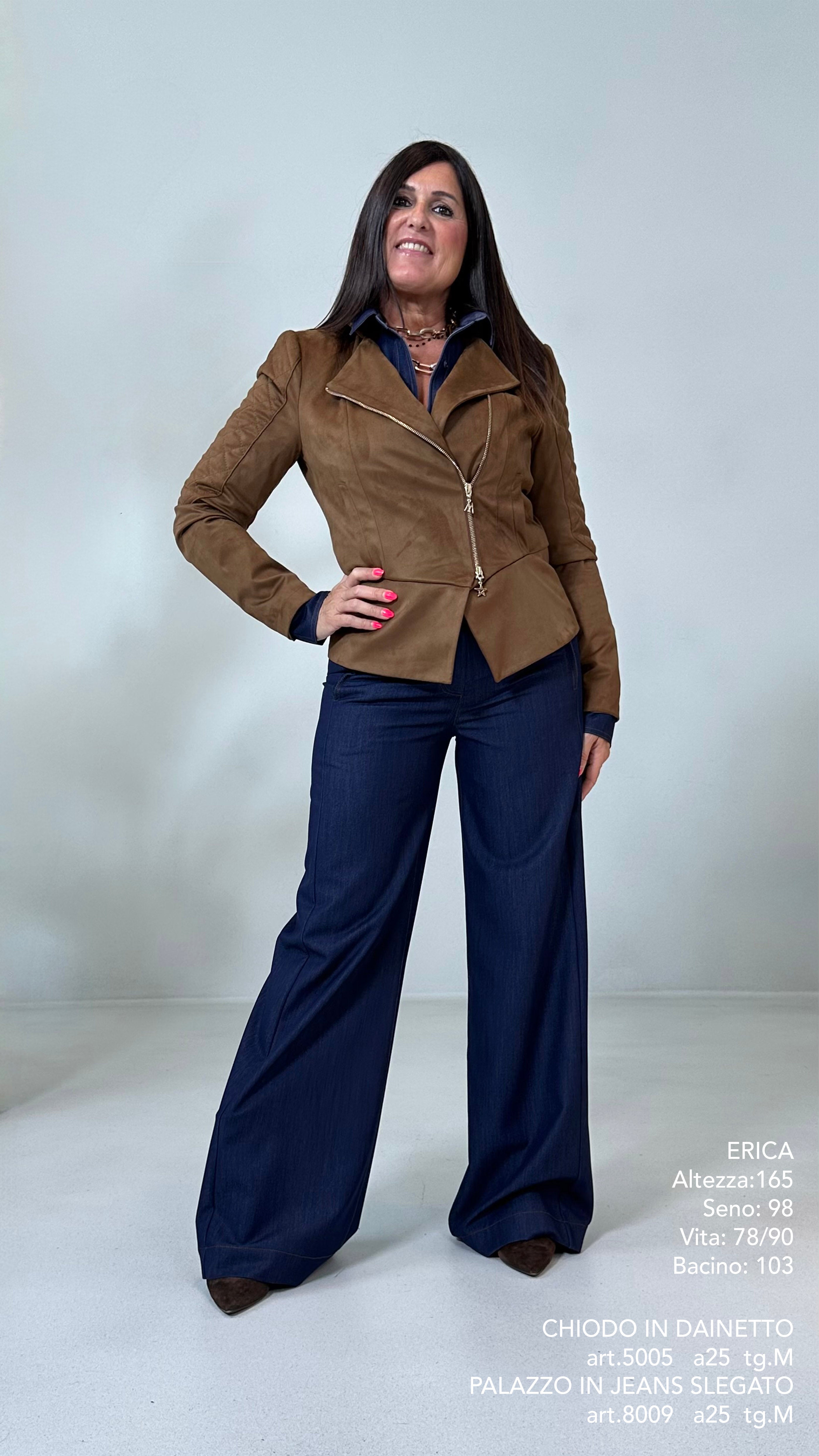 PALAZZO IN JEANS SLEGATO