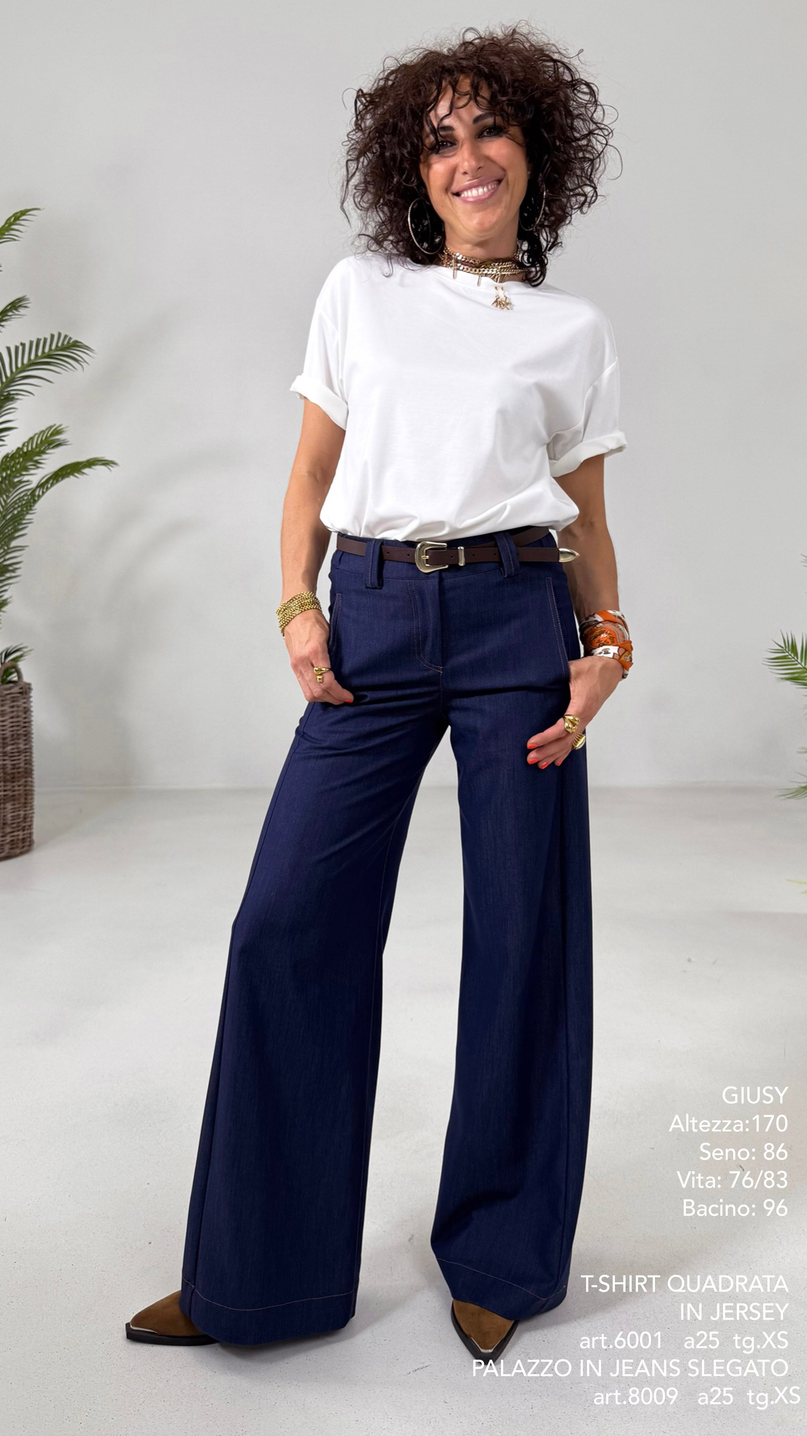PALAZZO IN JEANS SLEGATO