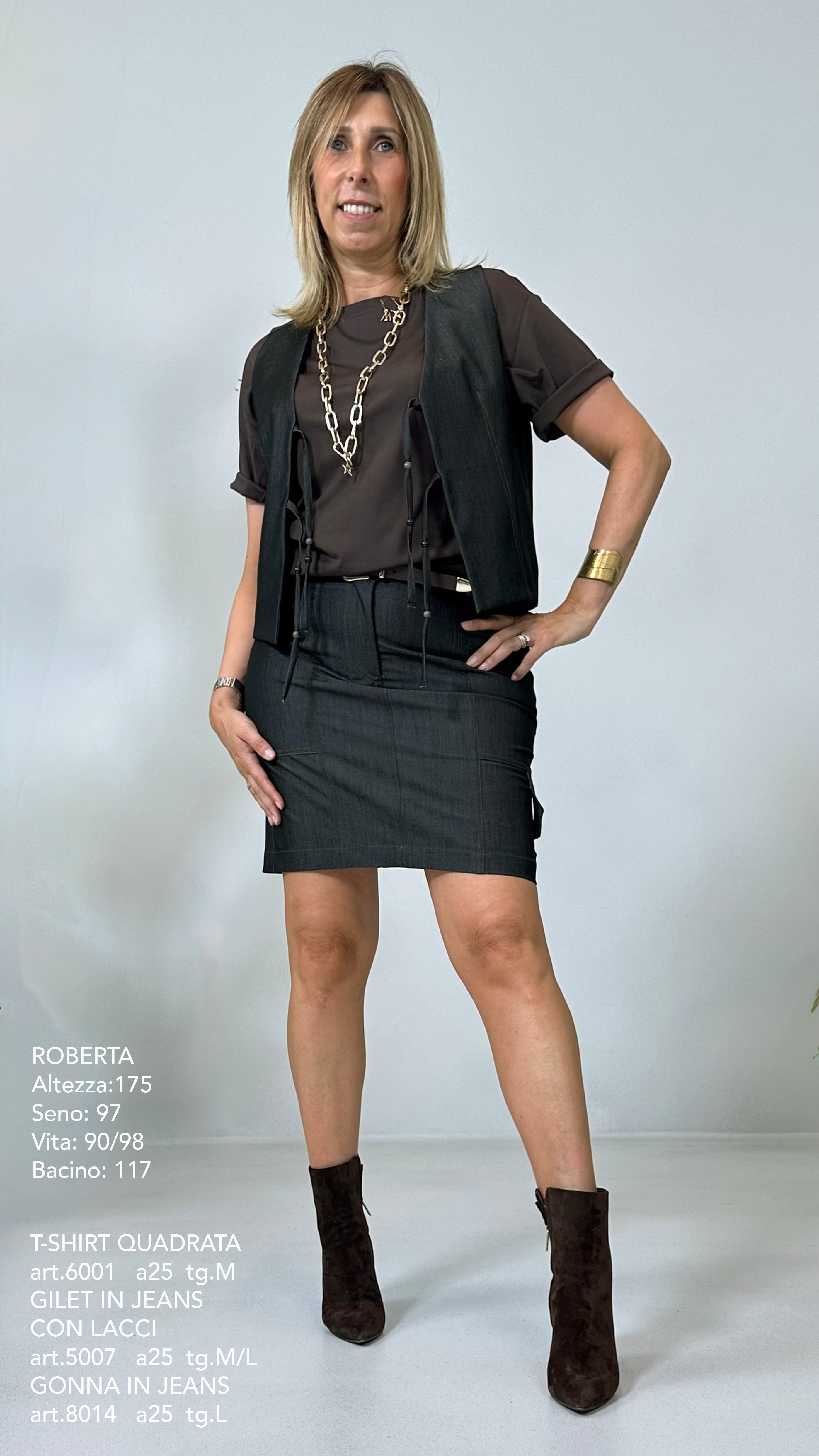 GONNA IN JEANS SLEGATO