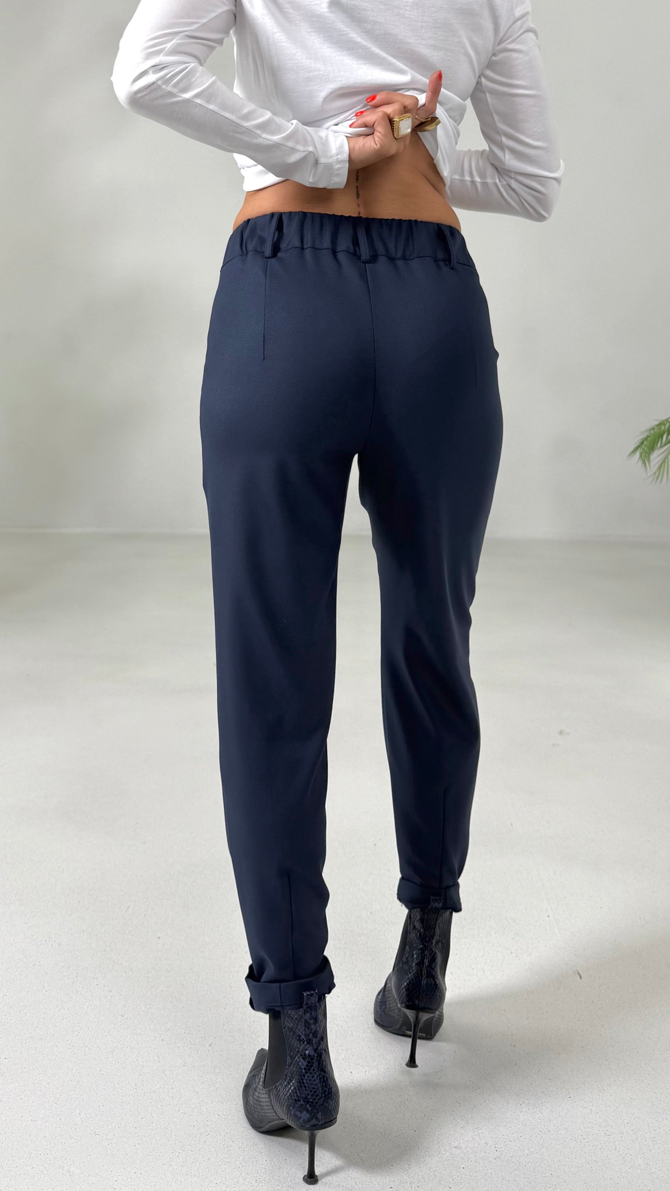 PANTALONE LINEA BASIC IN FLANELLA CARDATA