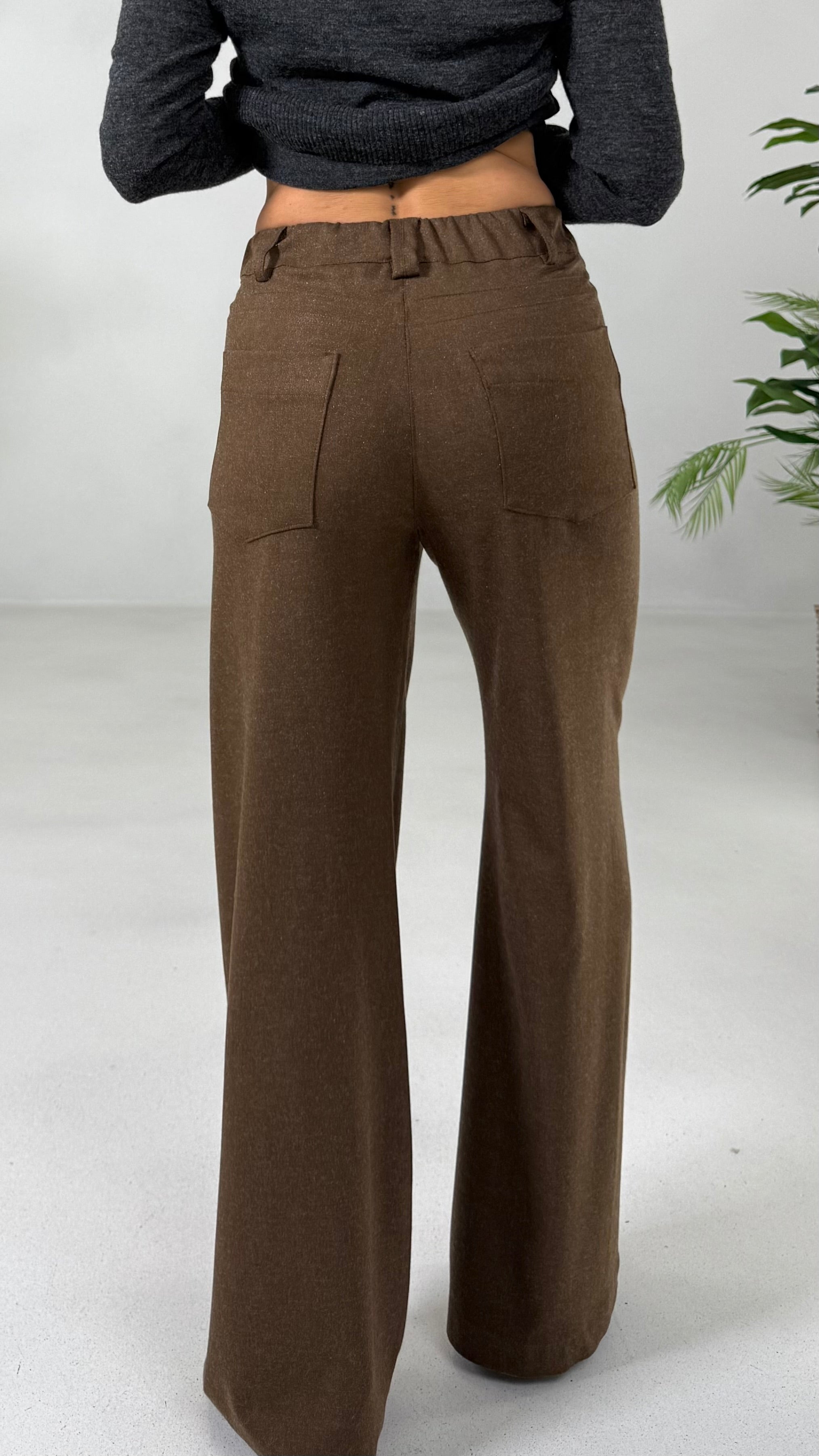 PALAZZO IN FLANELLA SUPER ELASTICA