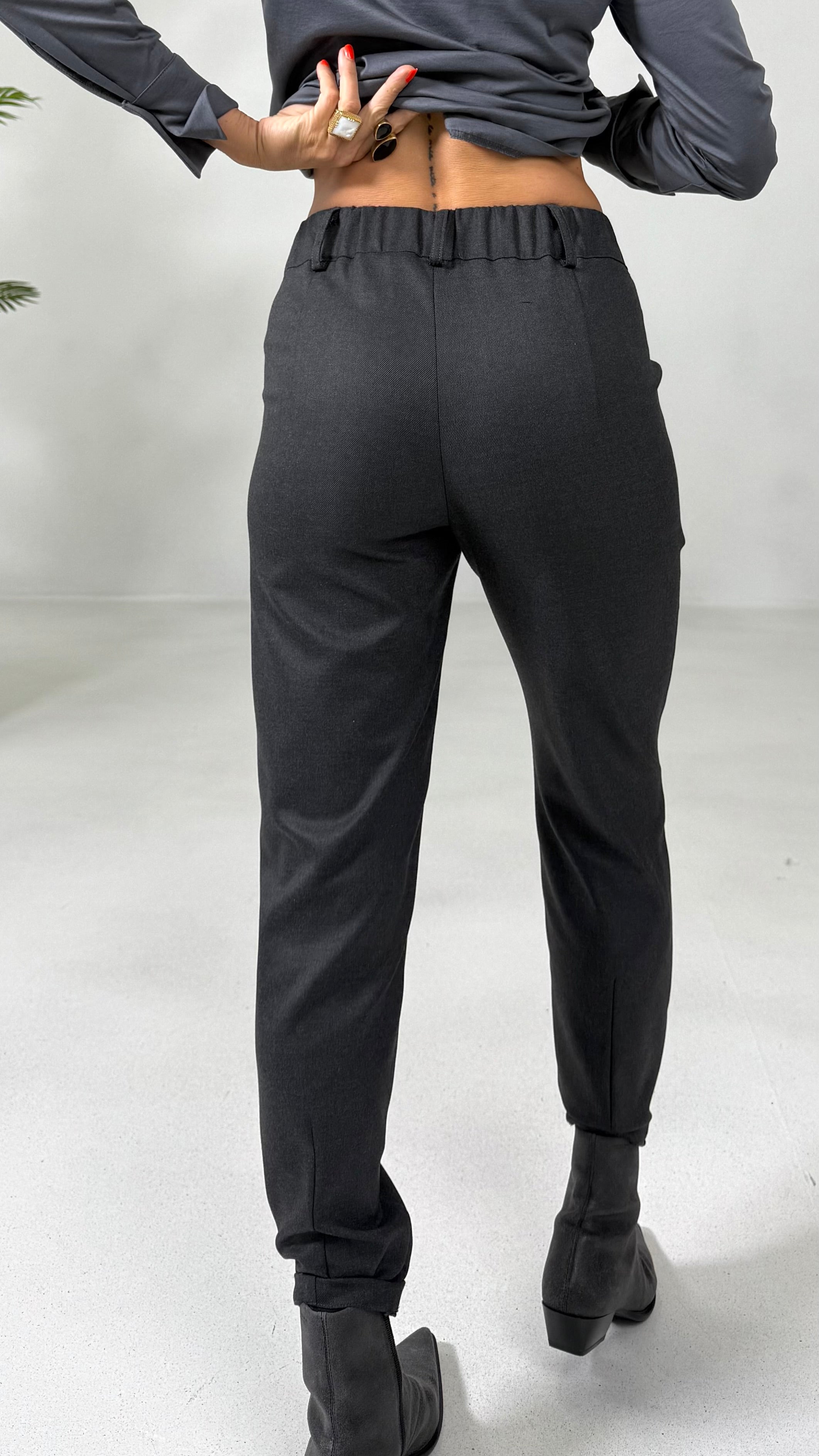 PANTALONE LINEA BASIC IN FLANELLA CARDATA