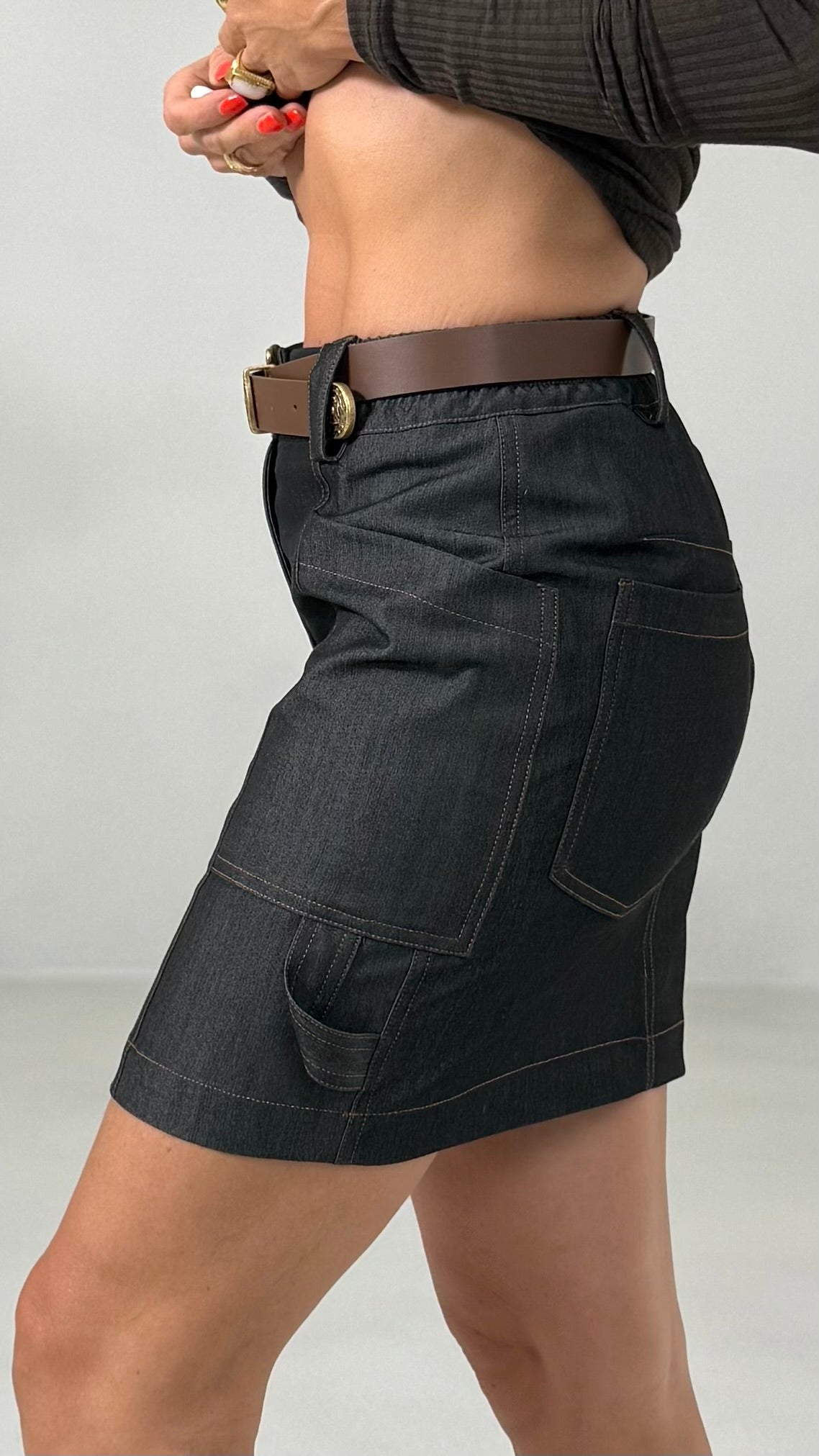 GONNA IN JEANS SLEGATO