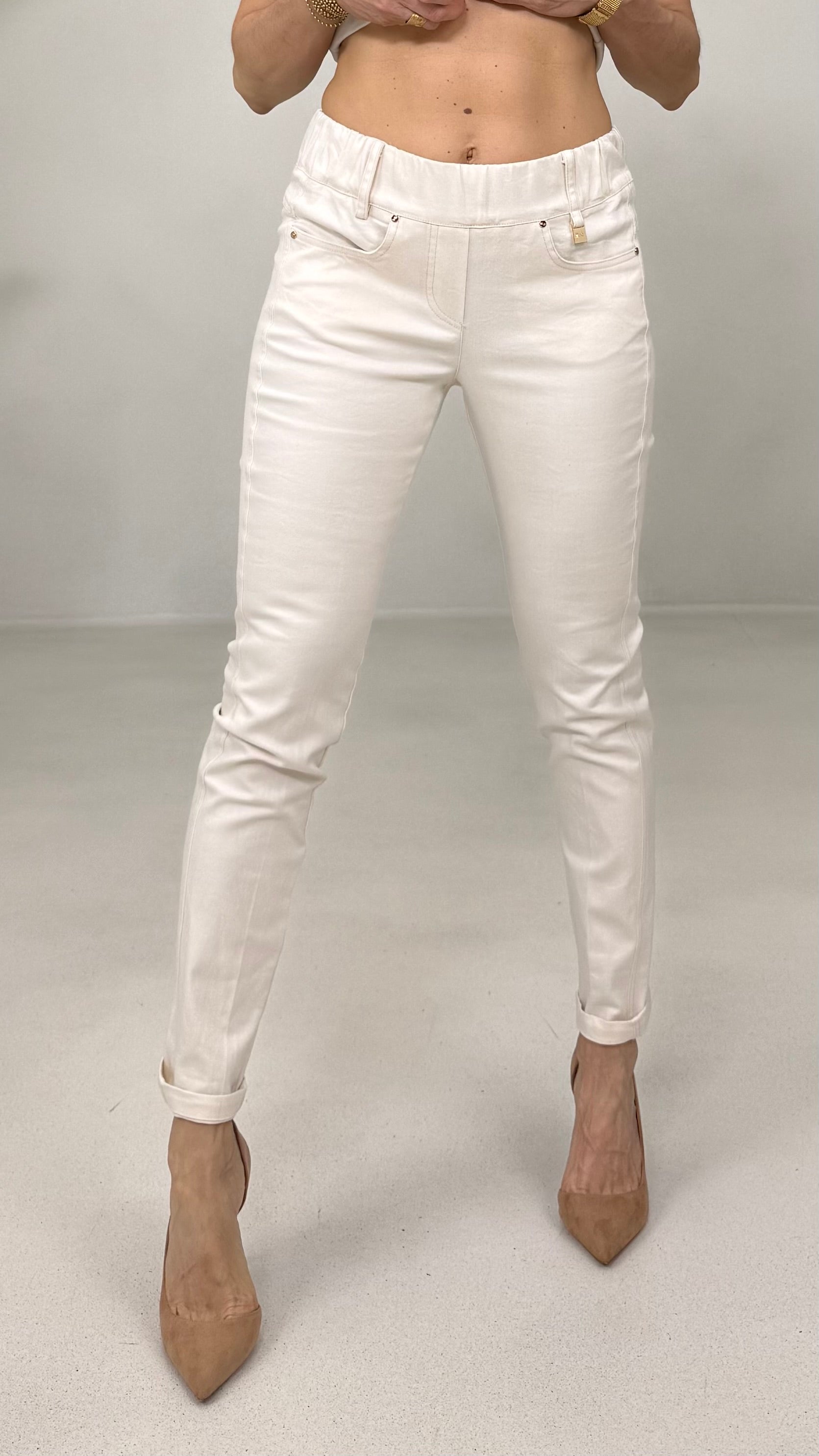 SKINNY IN COTONE ELASTICO