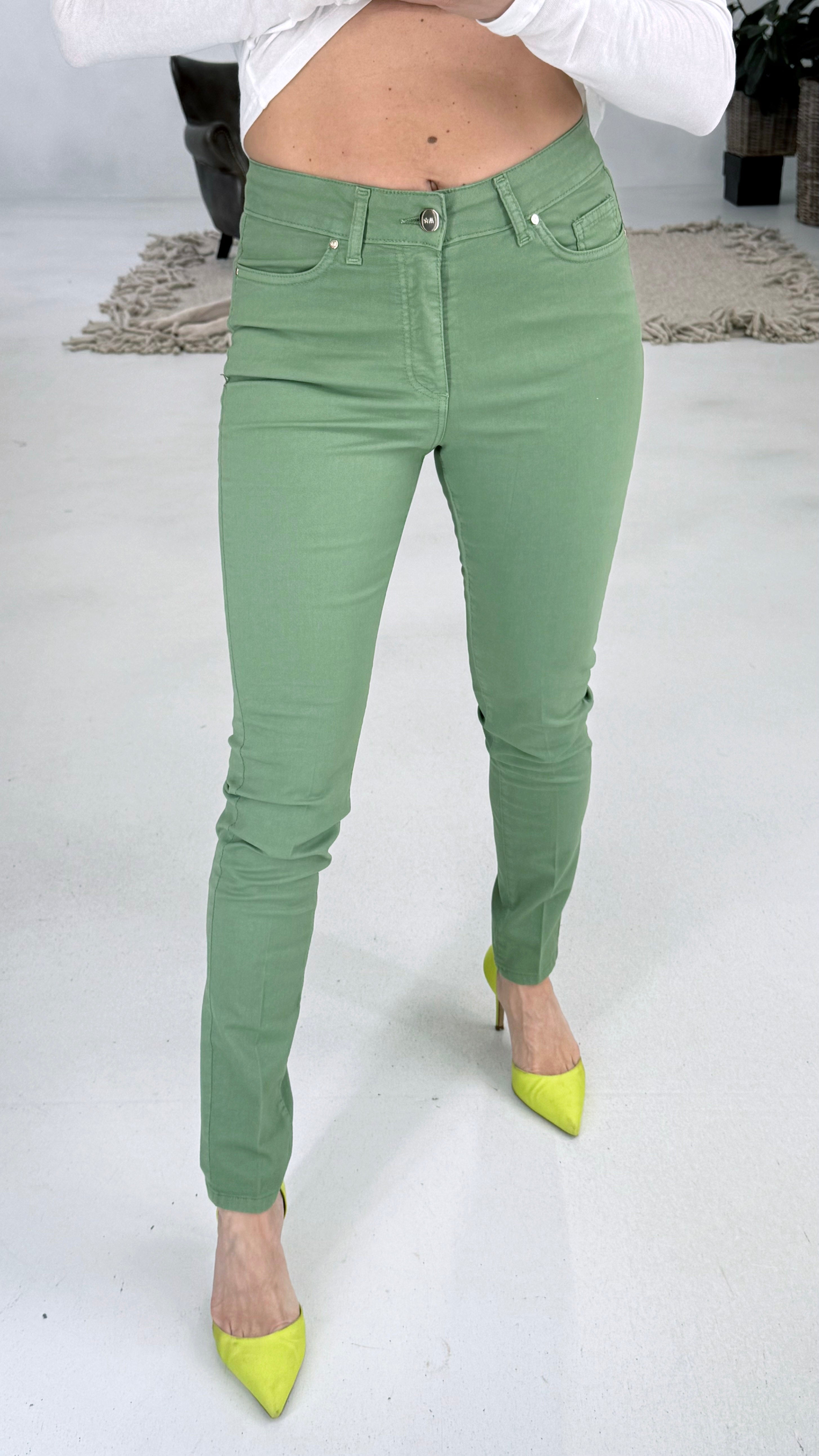 843 P25 VERDE AVOCADO SKINNY JEANS TINTO CAPO