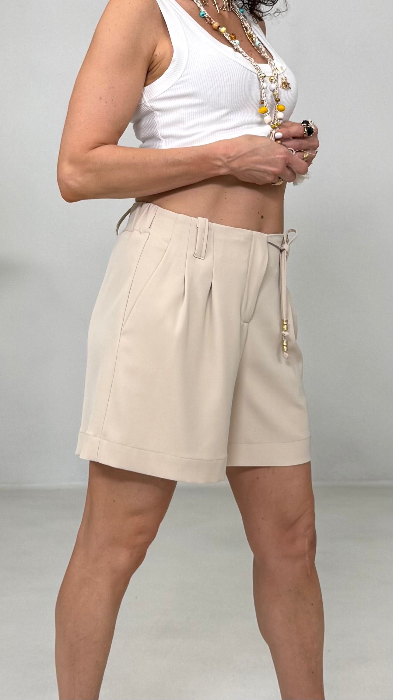 BERMUDA IN CADY FLUIDO LACCI DAVANTI
