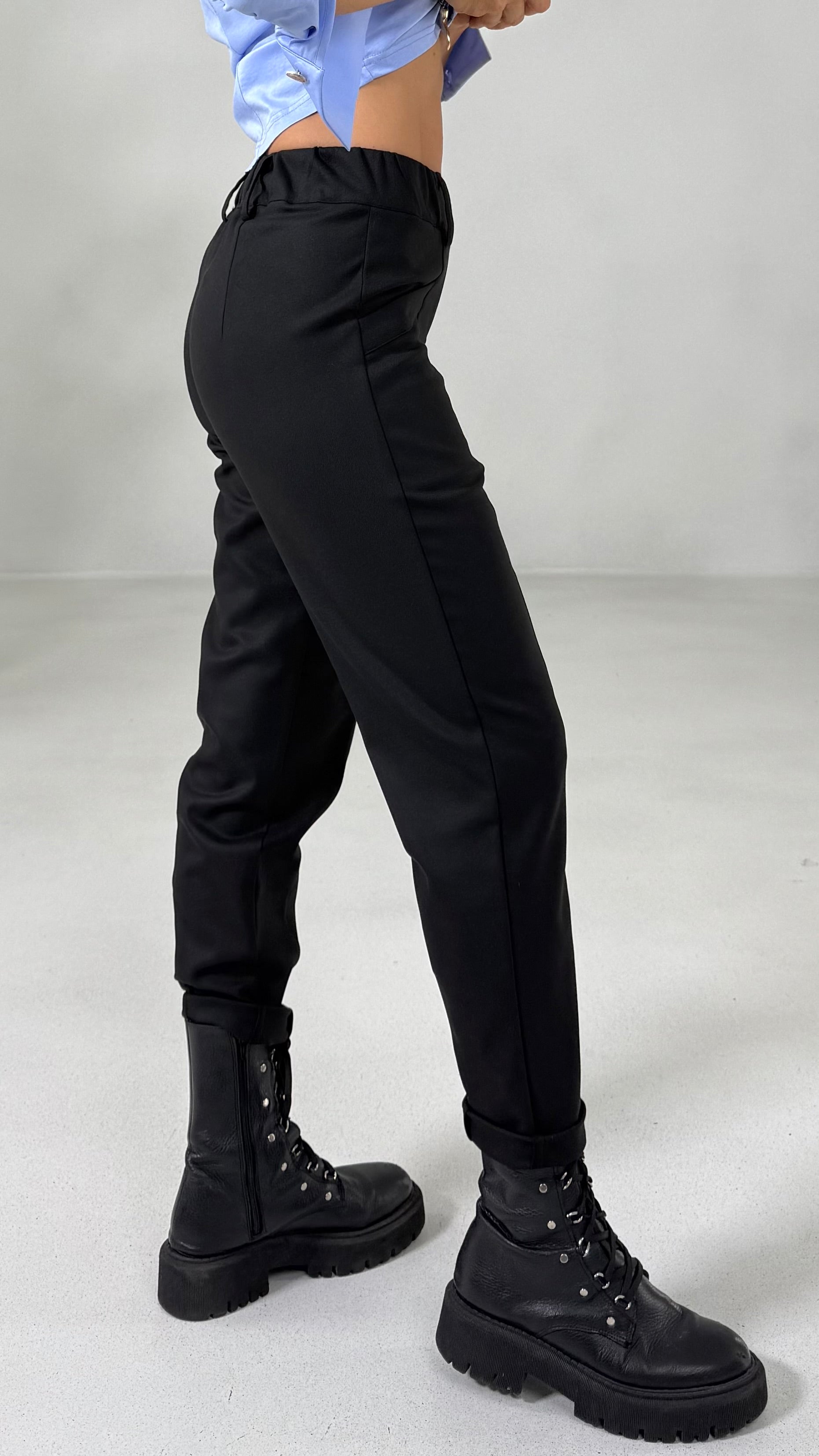 PANTALONE LINEA BASIC IN FLANELLA CARDATA