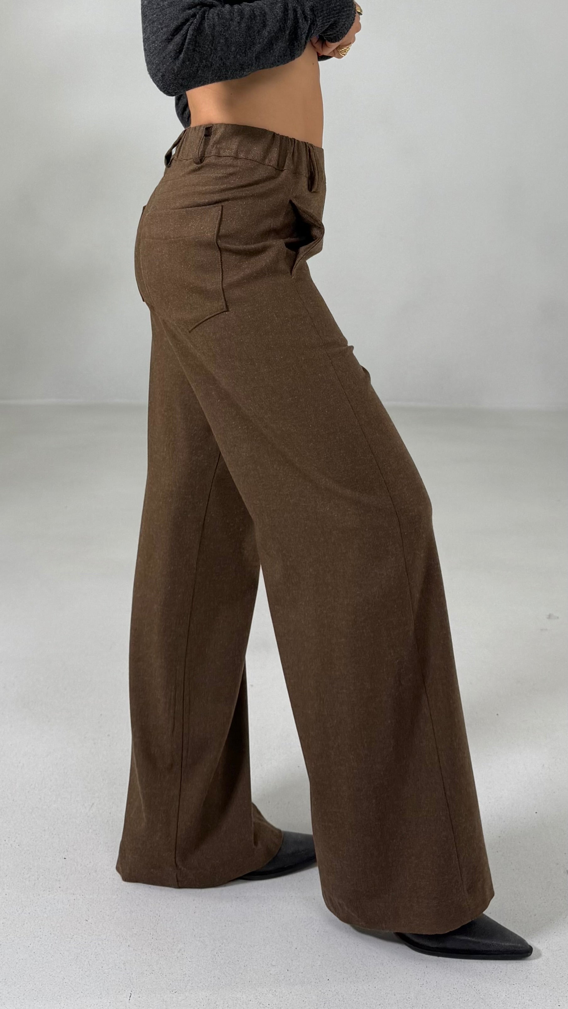 PALAZZO IN FLANELLA SUPER ELASTICA