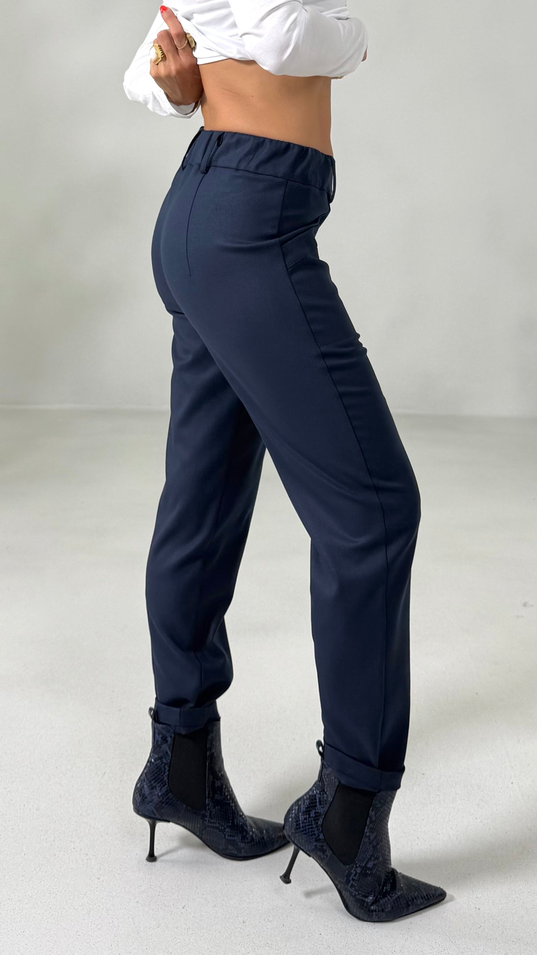 PANTALONE LINEA BASIC IN FLANELLA CARDATA