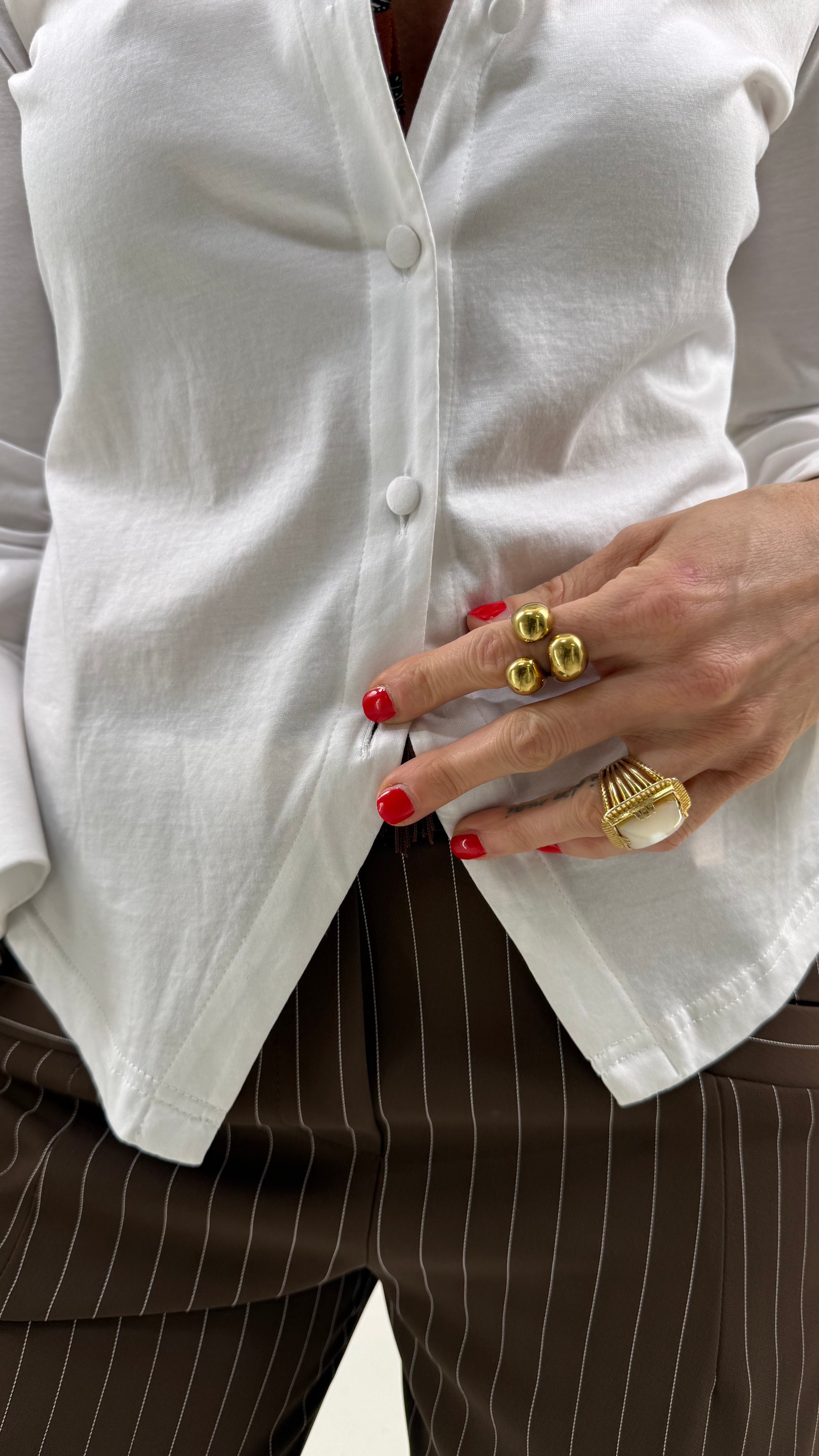 CAMICIA IN JERSEY DI COTONE MODAL