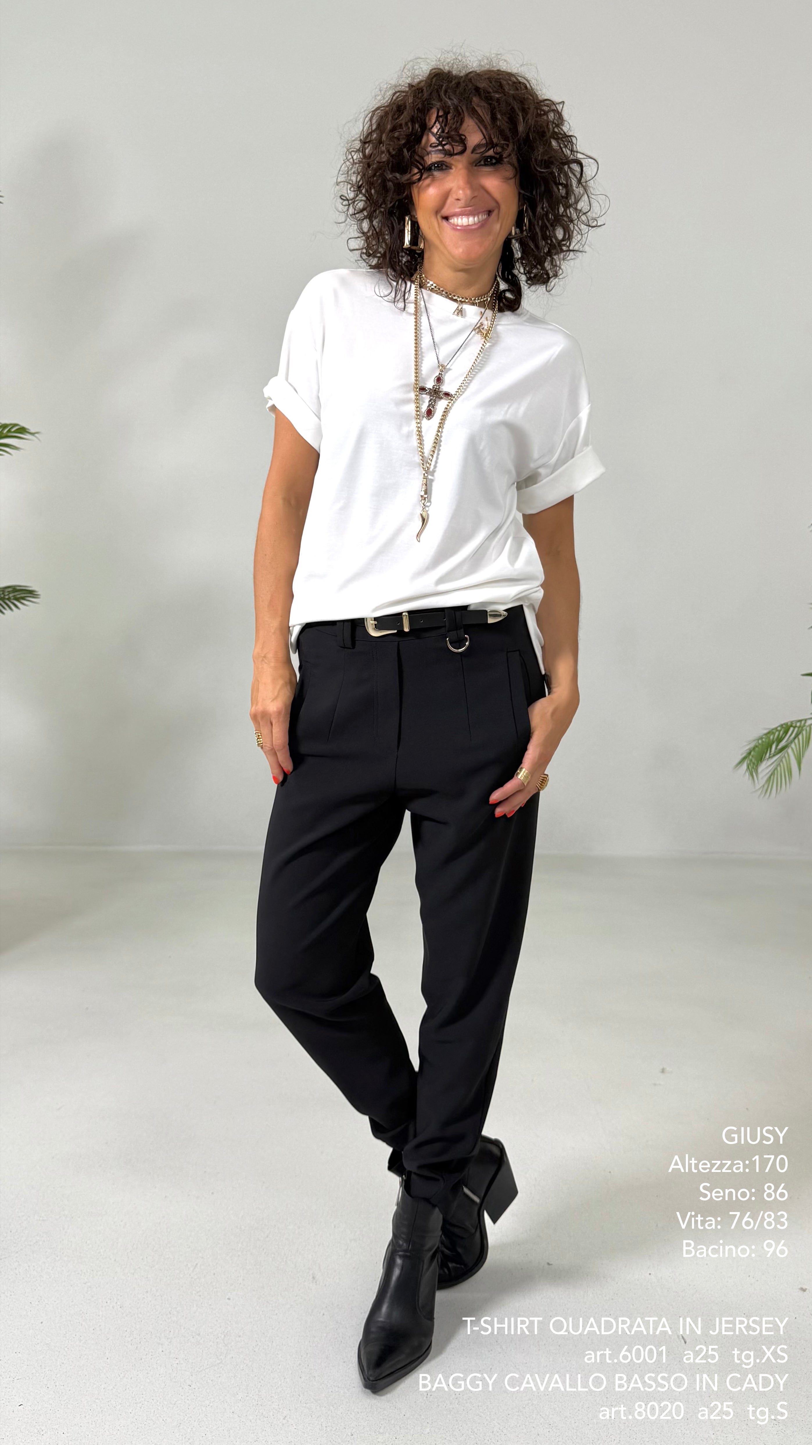 BAGGY CAVALLO BASSO IN CADY TECNICO