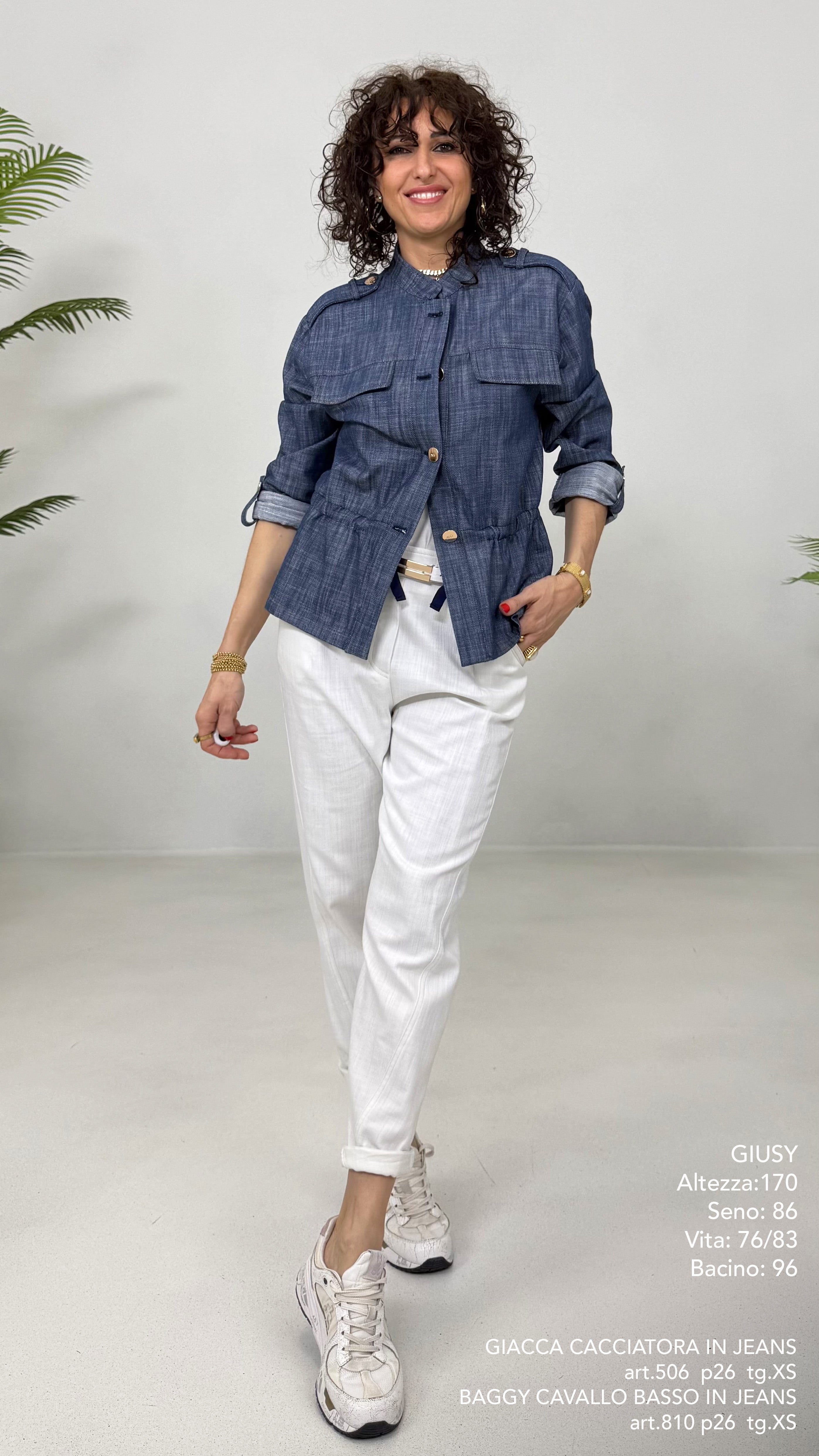 GIACCA CACCIATORA IN COTONE JEANS