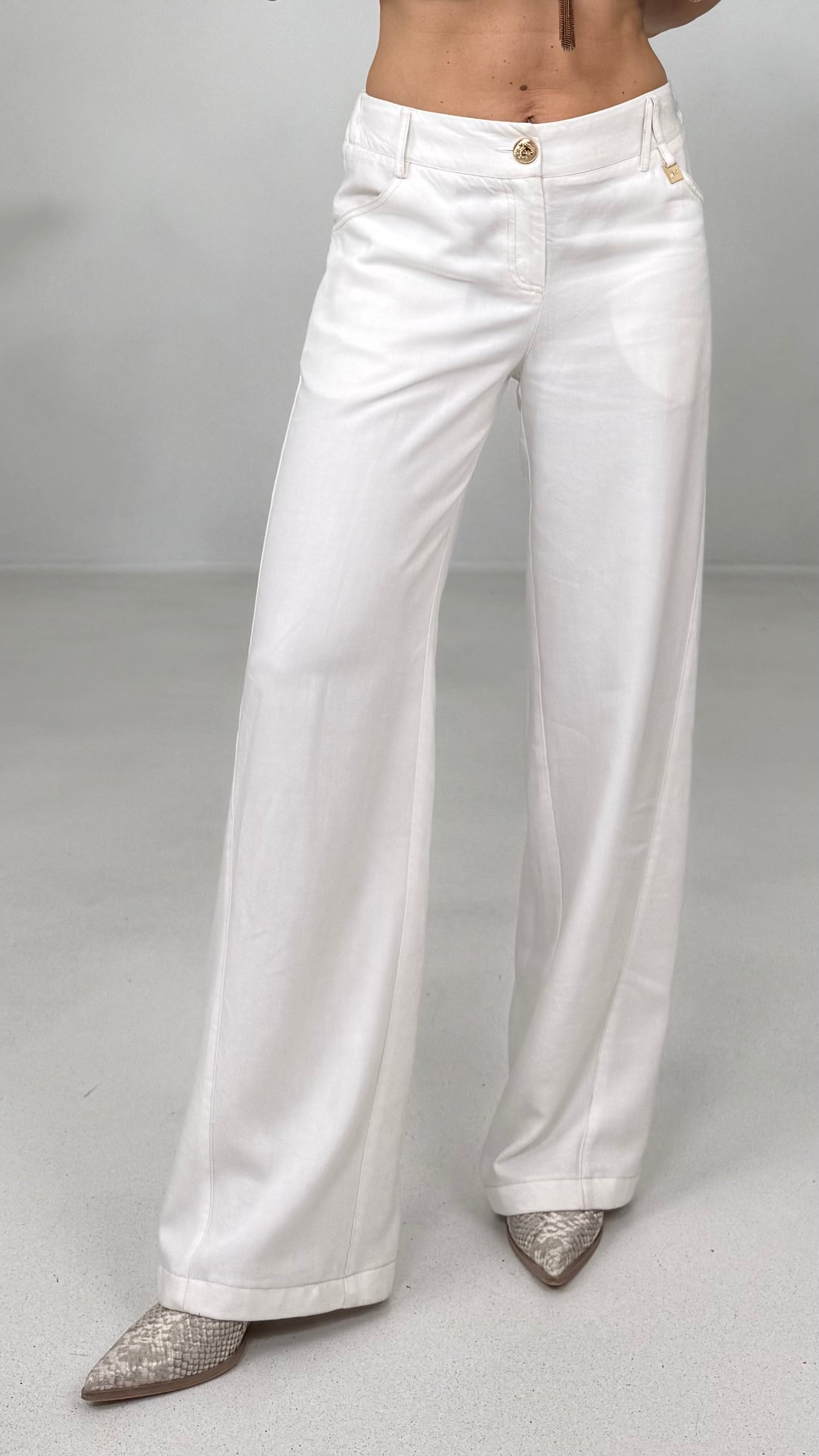 PALAZZO IN JEANS 100% LYOCELL