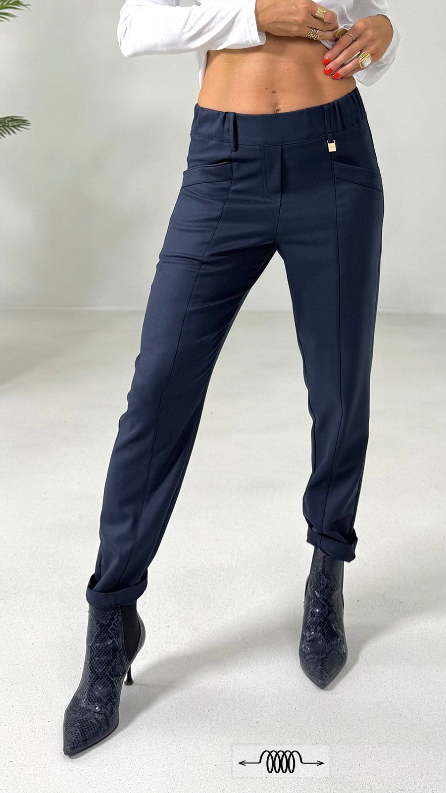 PANTALONE LINEA BASIC IN FLANELLA CARDATA