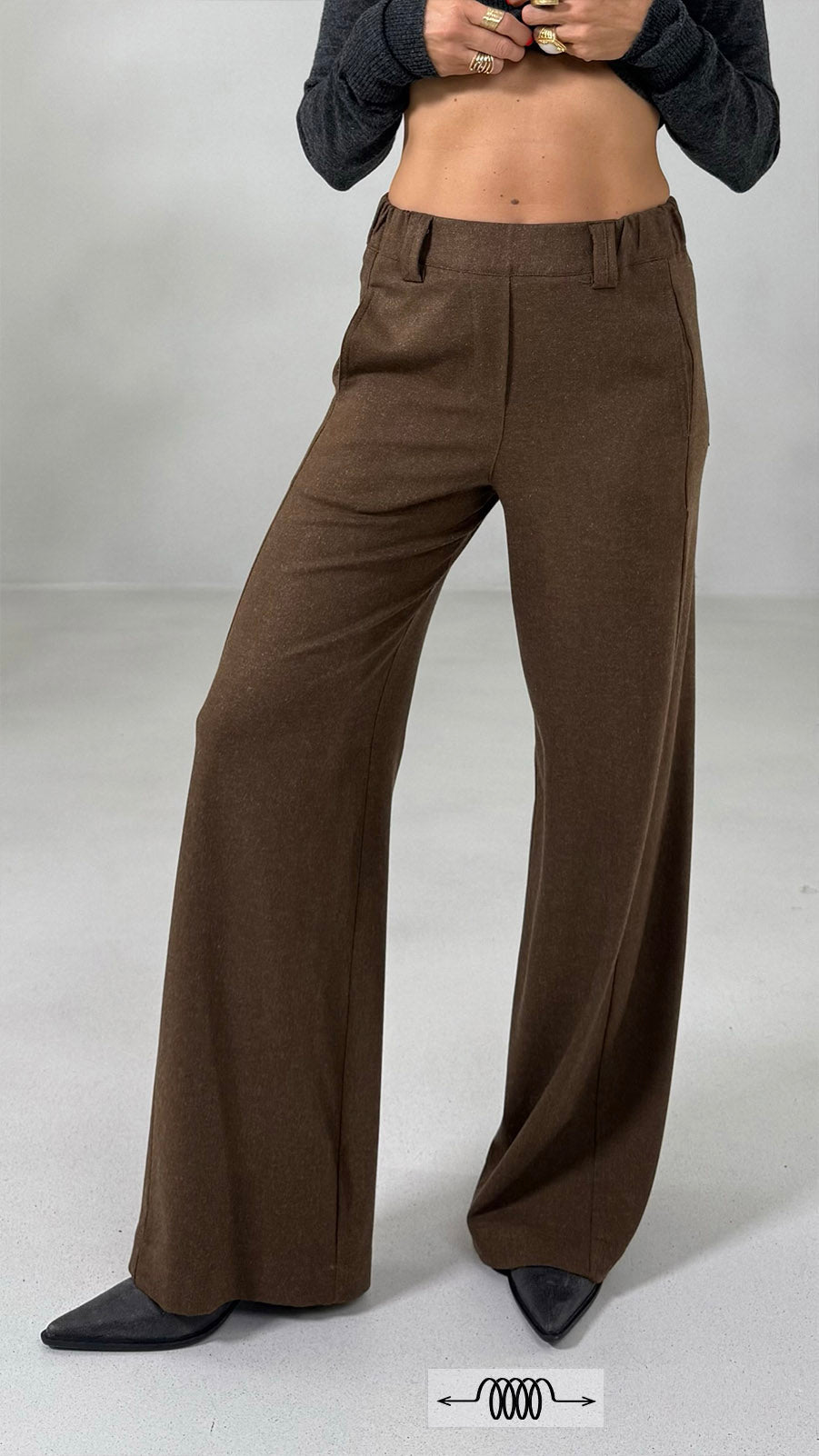 PALAZZO IN FLANELLA SUPER ELASTICA