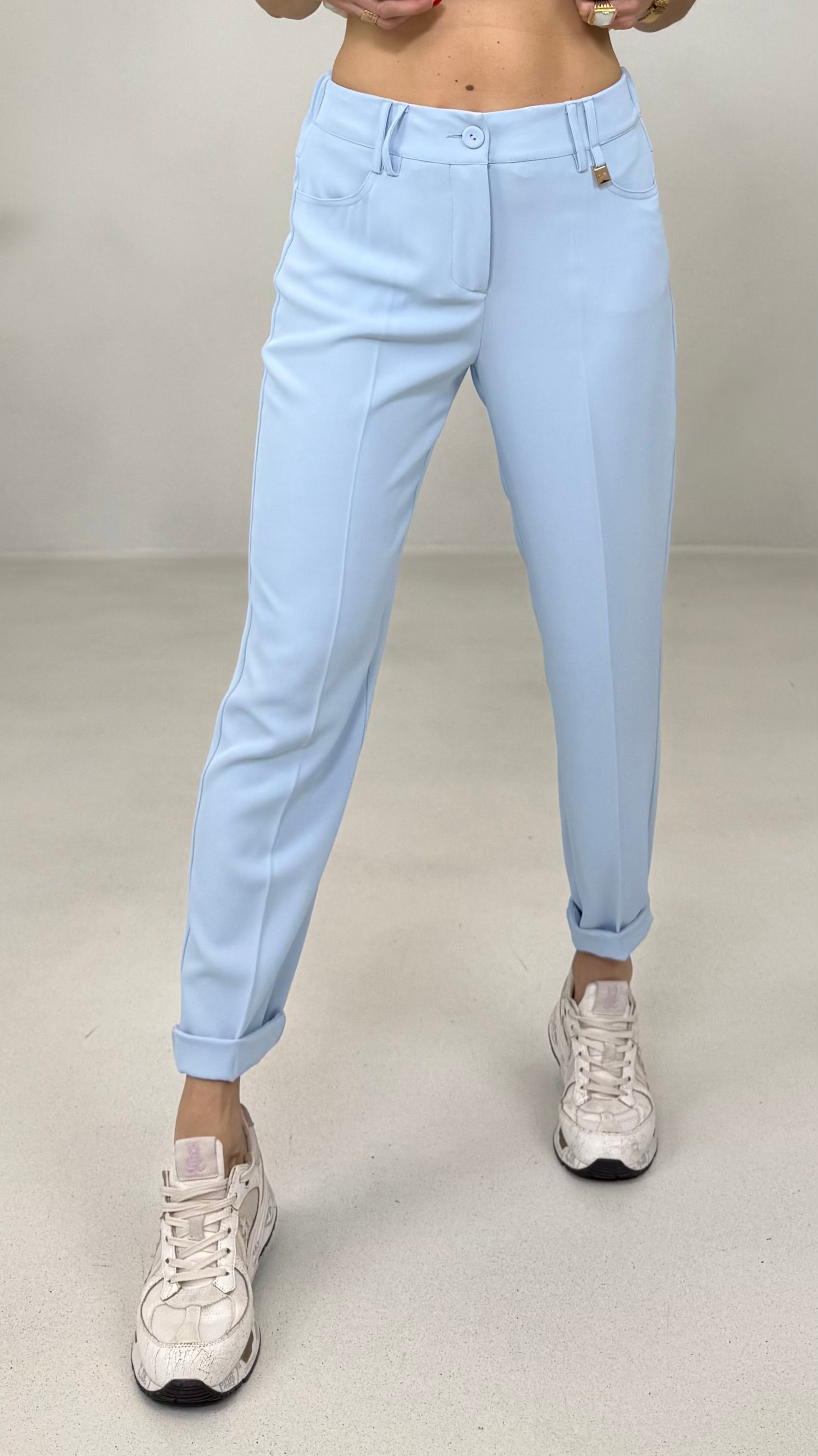 PANTALONE BASIC IN CADY FLUIDO