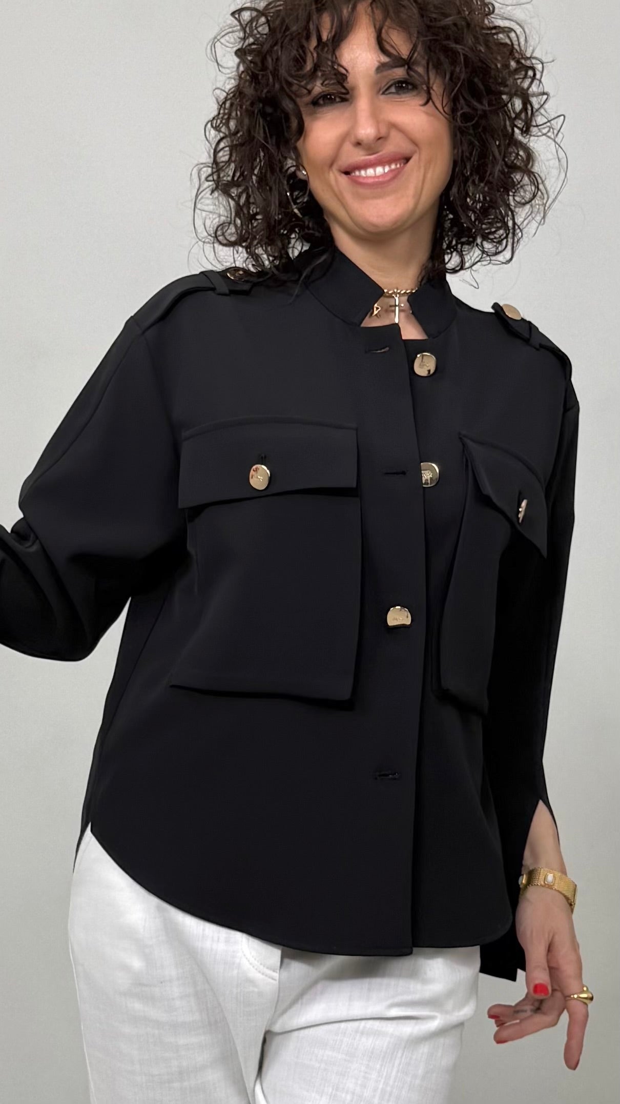 CAMICIA TASCONI IN CADY FLUIDO