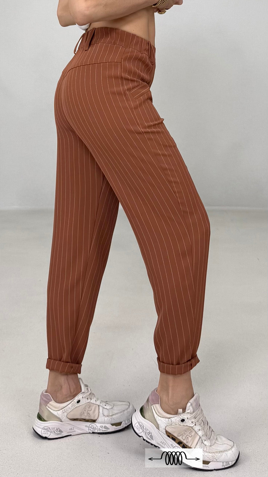 BAGGY IN CADY FLUIDO GESSATO