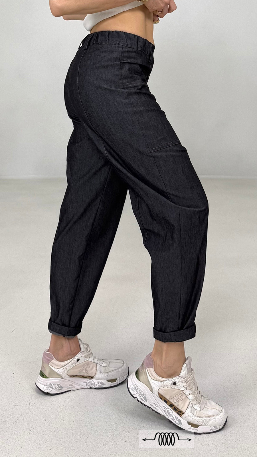 BALOON IN JEANS ELASTICO