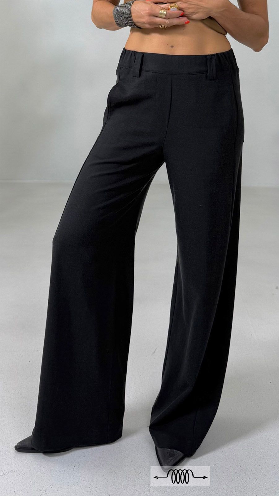 PALAZZO IN FLANELLA SUPER ELASTICA