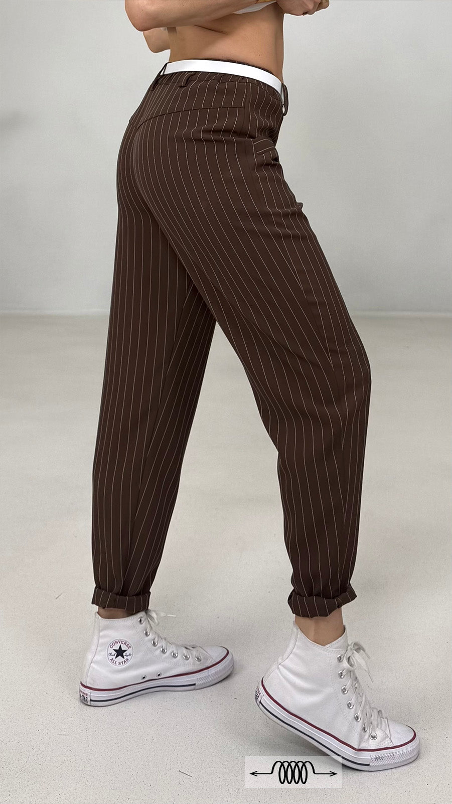 BAGGY IN CADY FLUIDO GESSATO