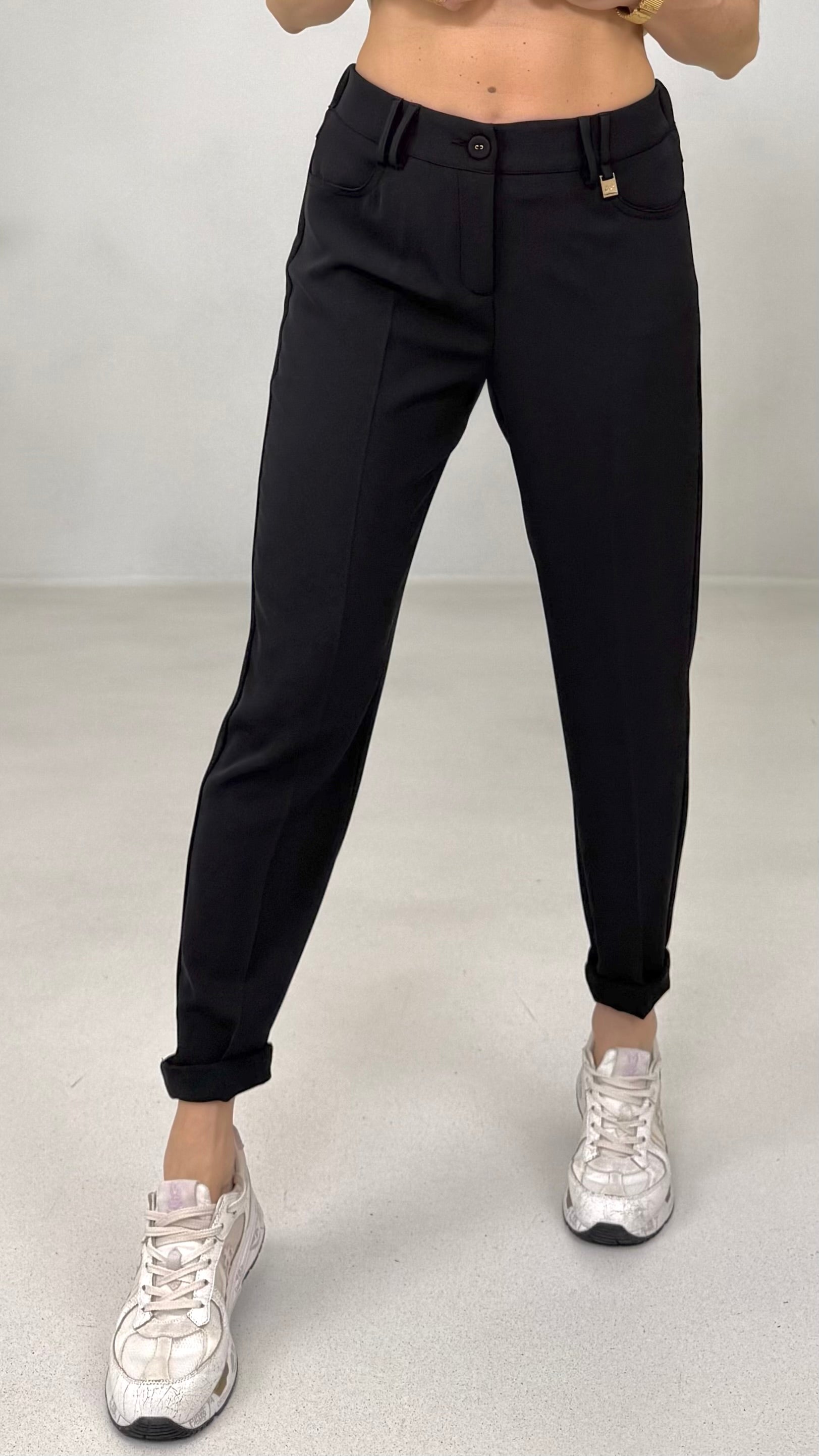 PANTALONE BASIC IN CADY FLUIDO