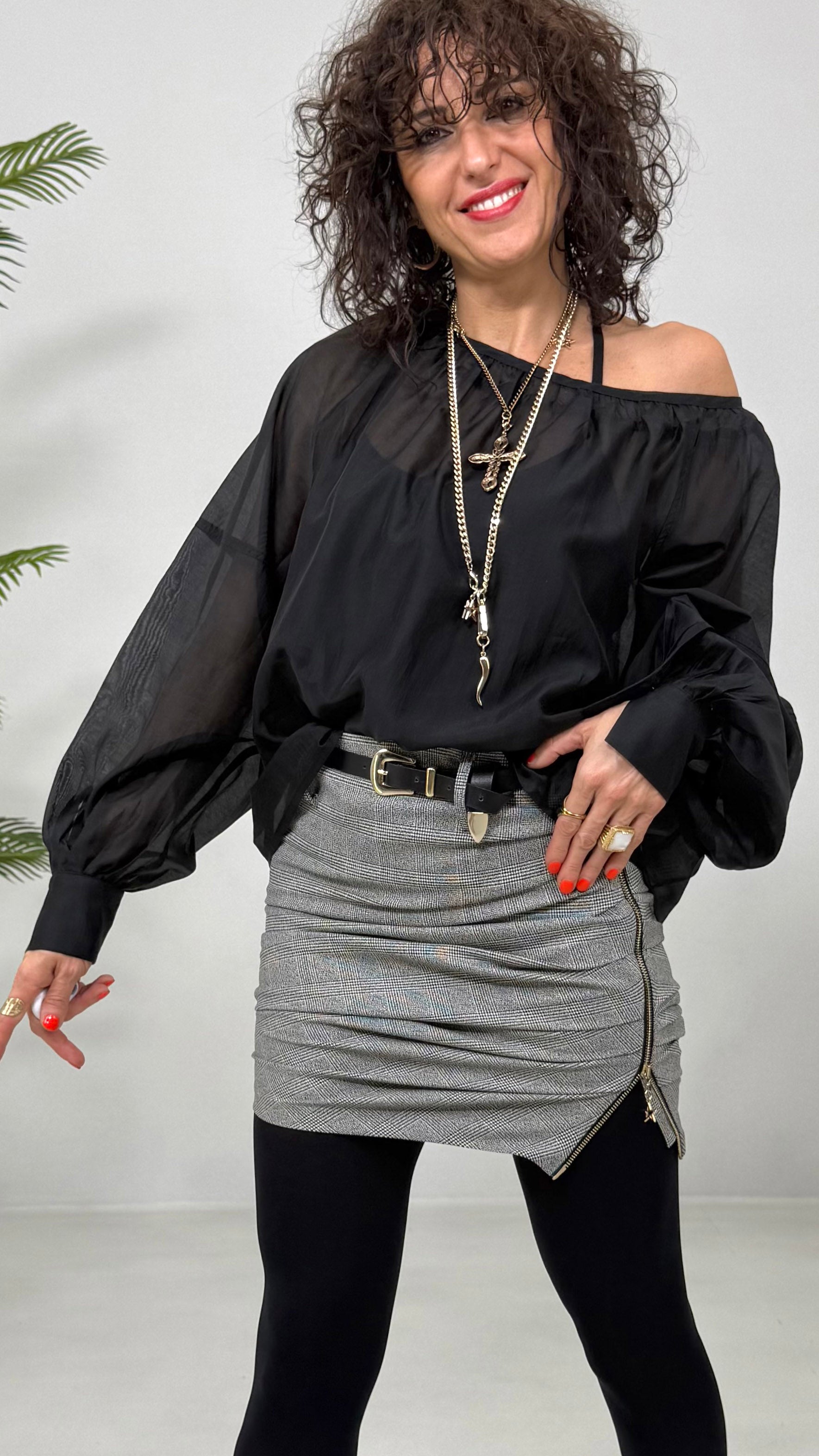 CAMICIA CON FUSCIACCA IN ORGANZA