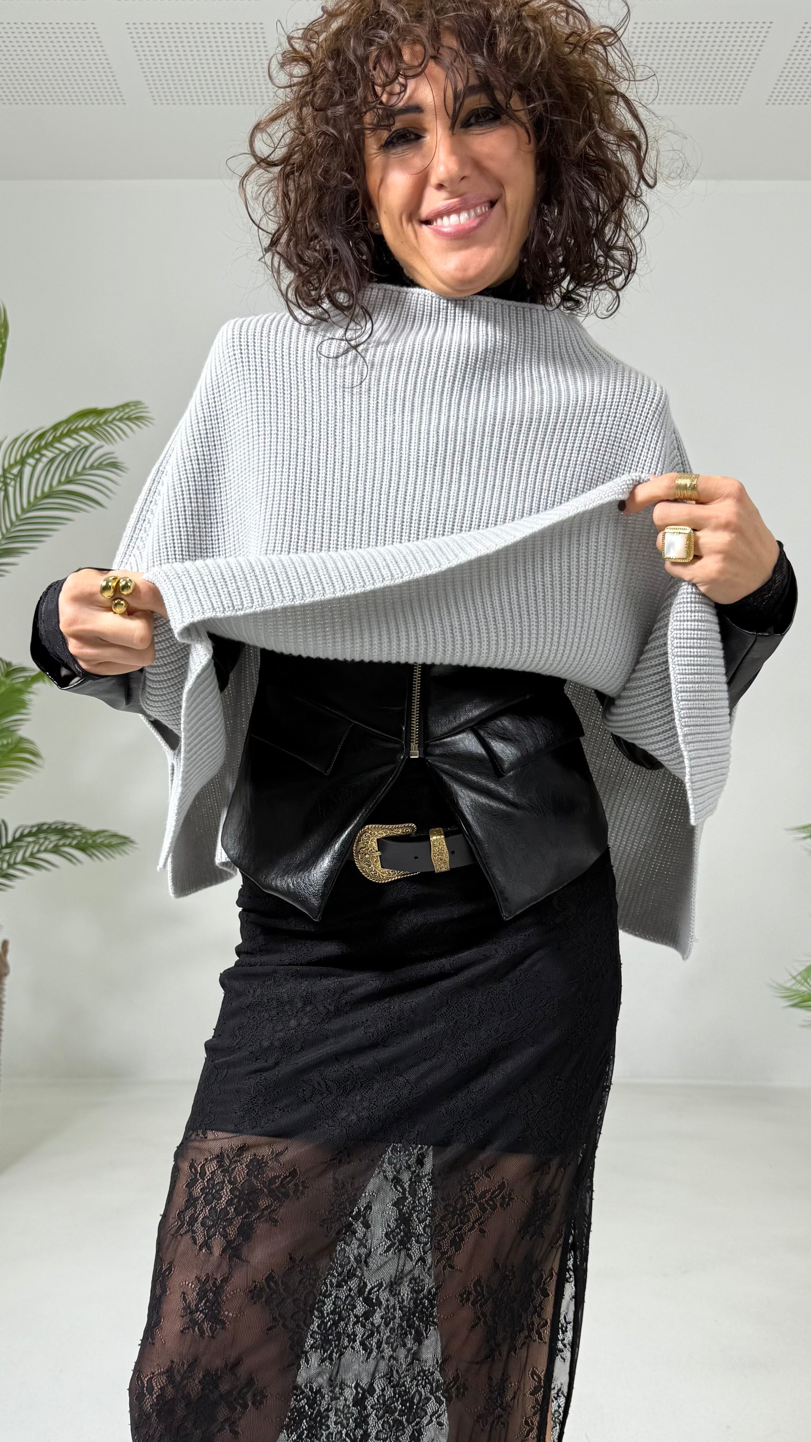 MANTELLA A COSTE 100 % LANA