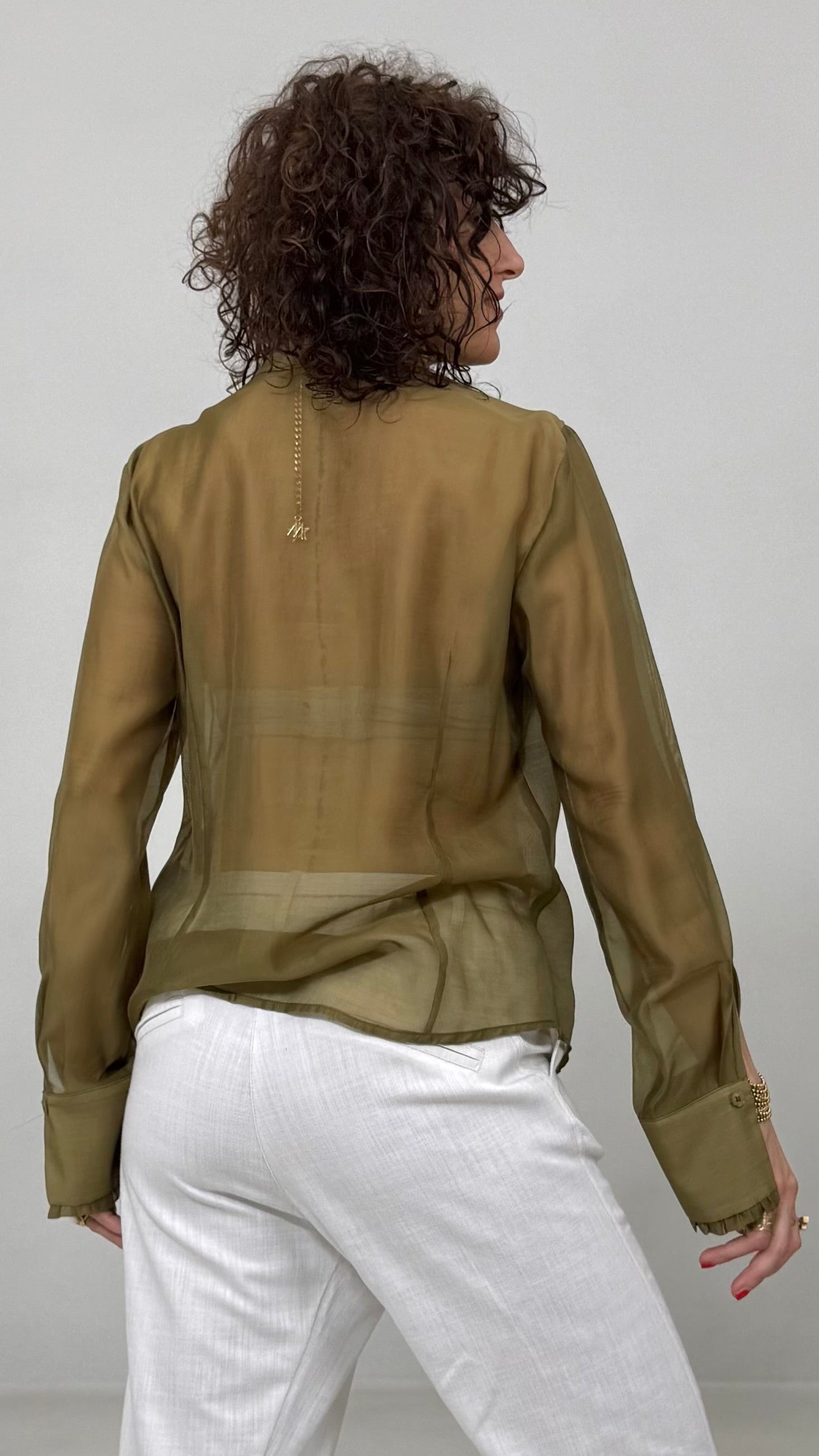 CAMICIA DOPPIA ROUCHES IN VOILE