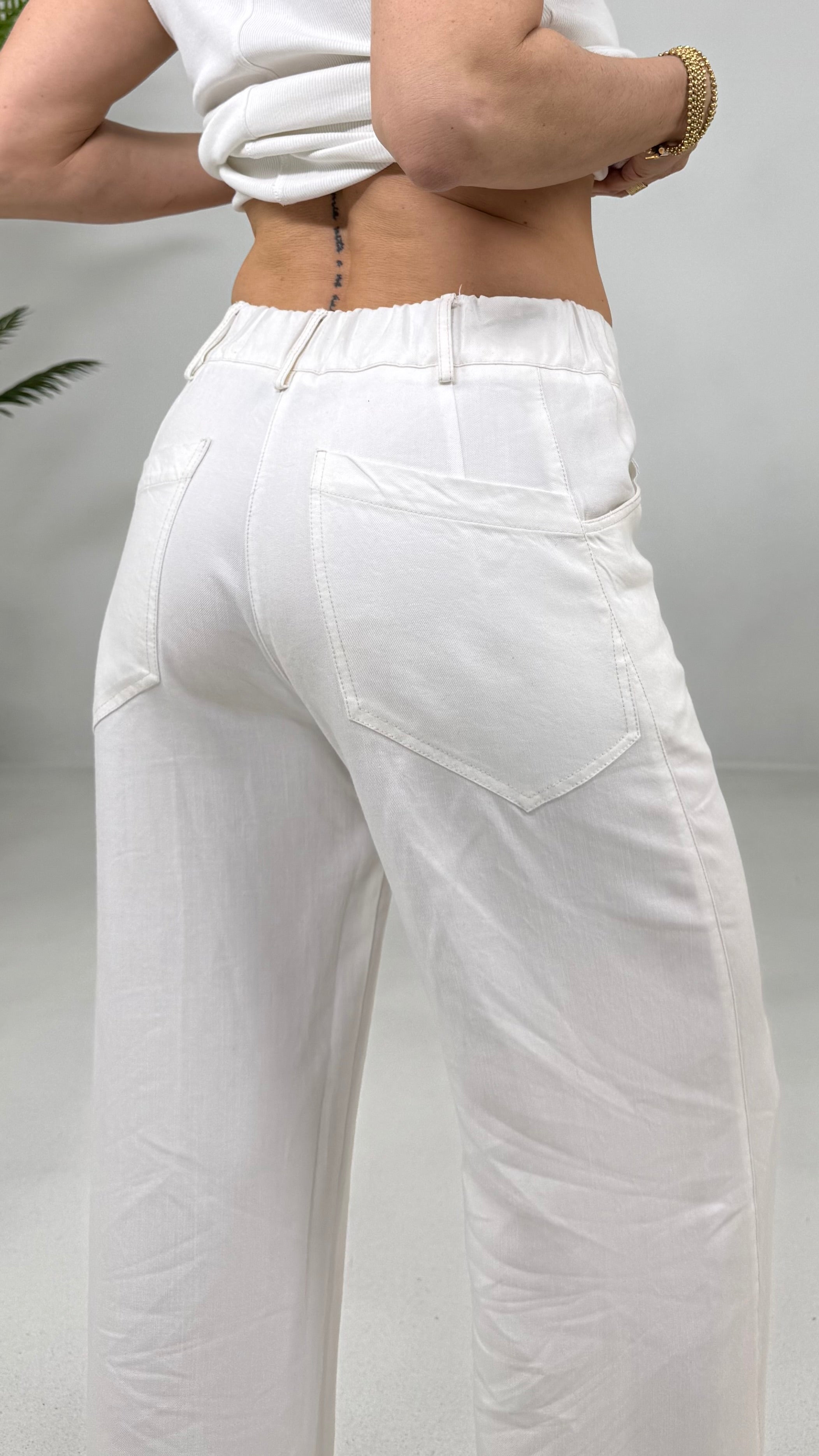 PALAZZO IN JEANS 100% LYOCELL