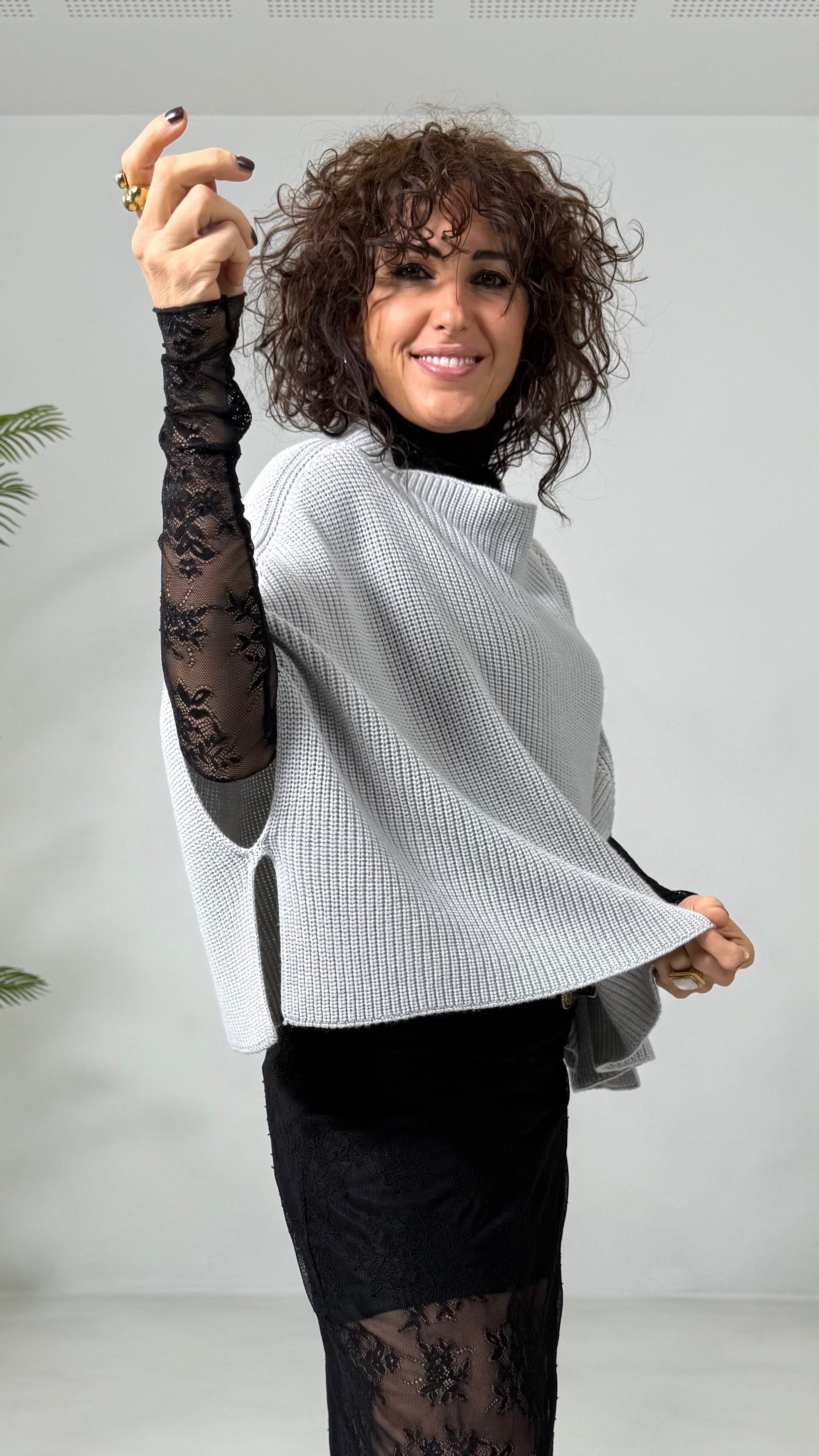 MANTELLA A COSTE 100 % LANA