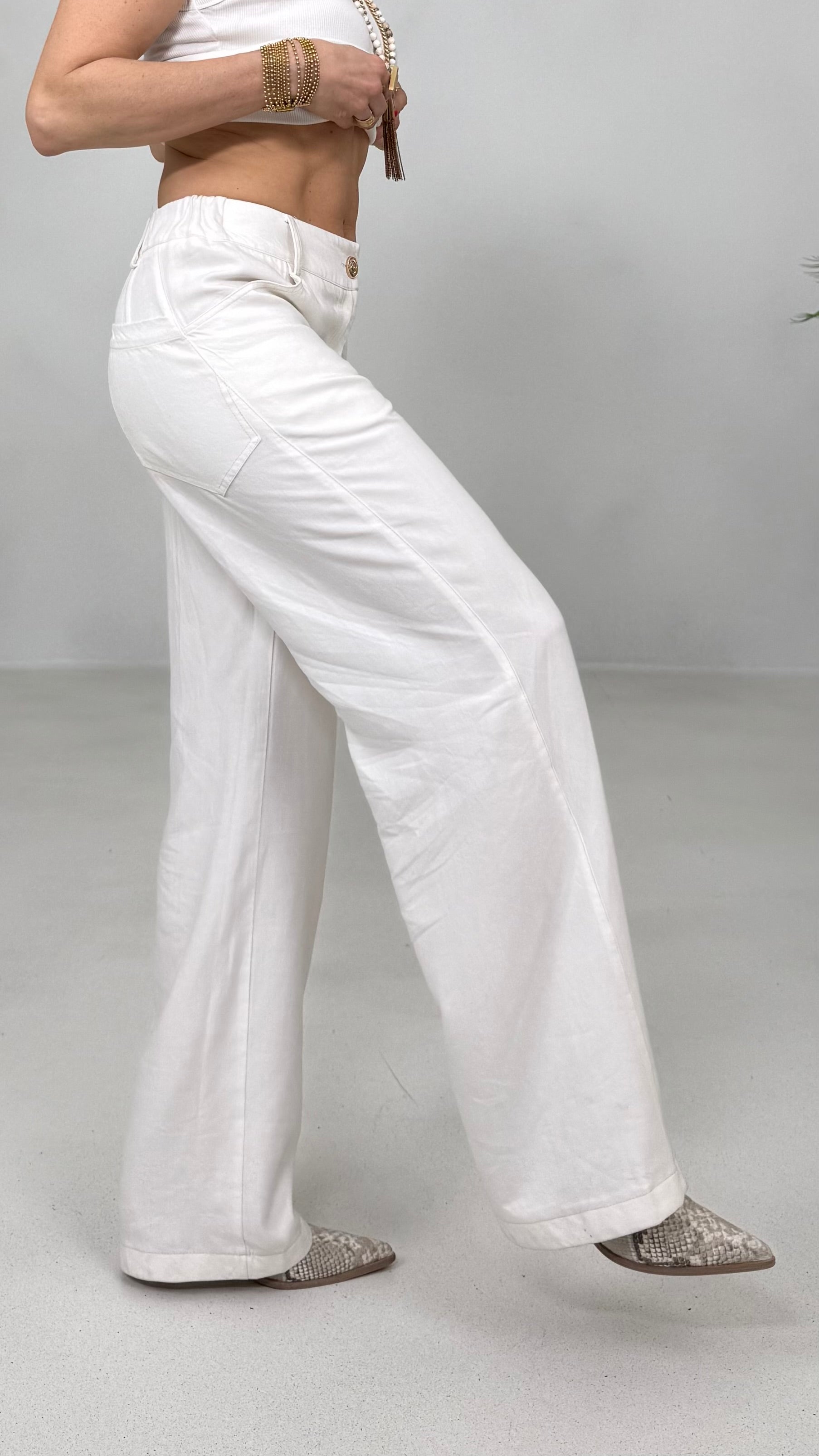 PALAZZO IN JEANS 100% LYOCELL