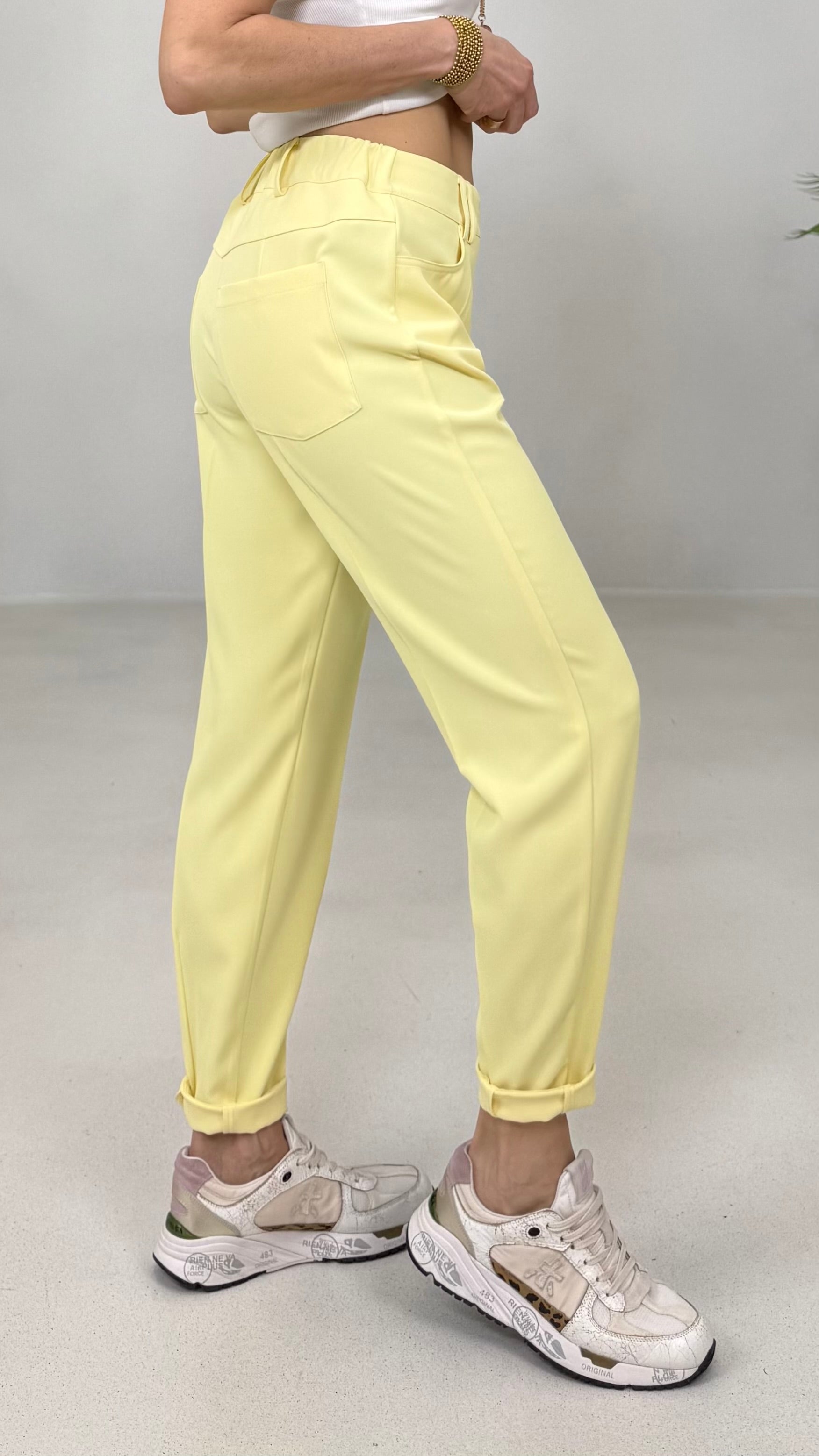 PANTALONE BASIC IN CADY FLUIDO