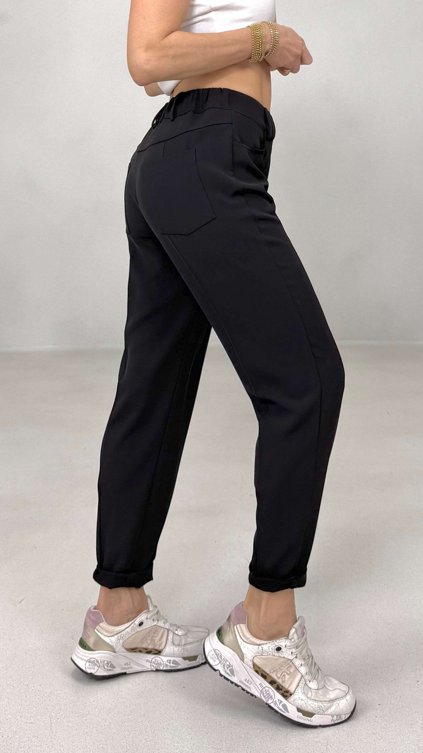 PANTALONE BASIC IN CADY FLUIDO