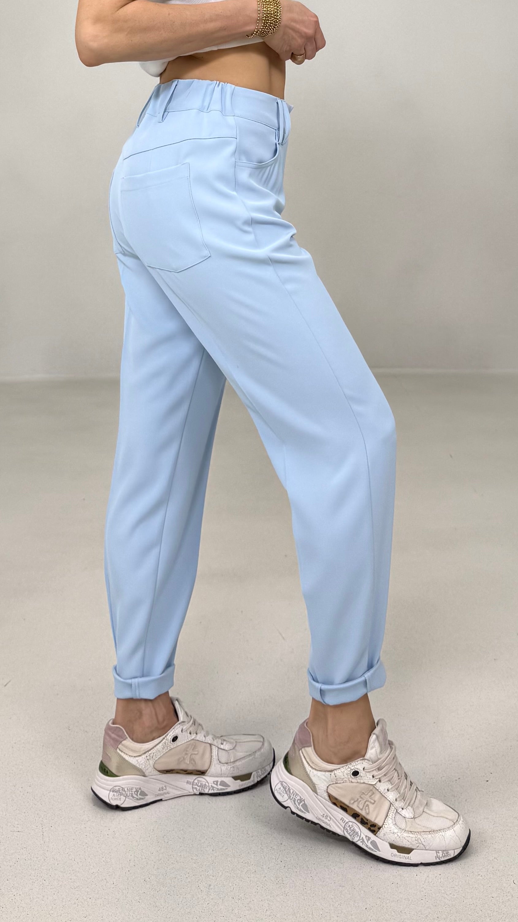 PANTALONE BASIC IN CADY FLUIDO