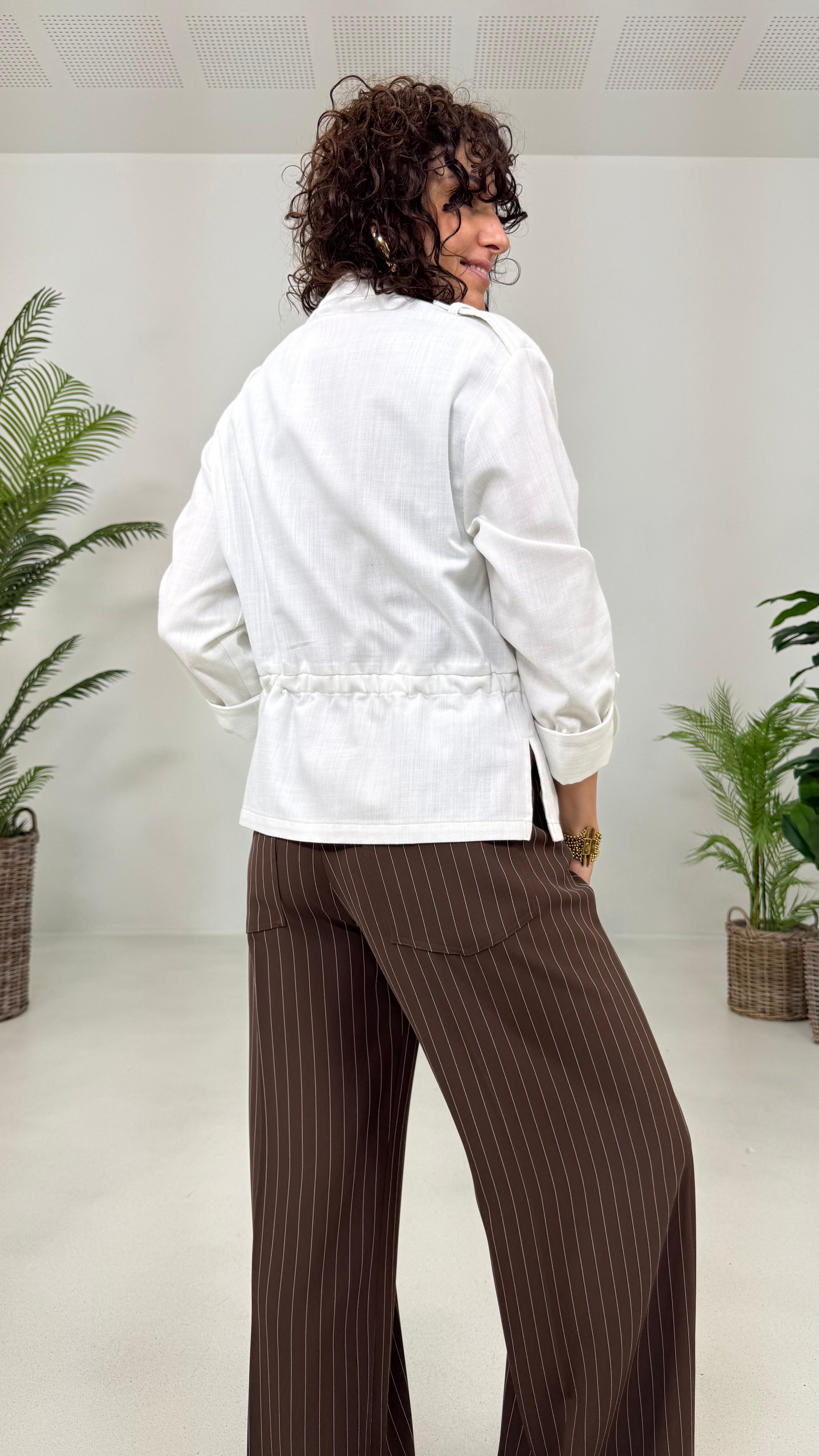 GIACCA CACCIATORA IN COTONE JEANS