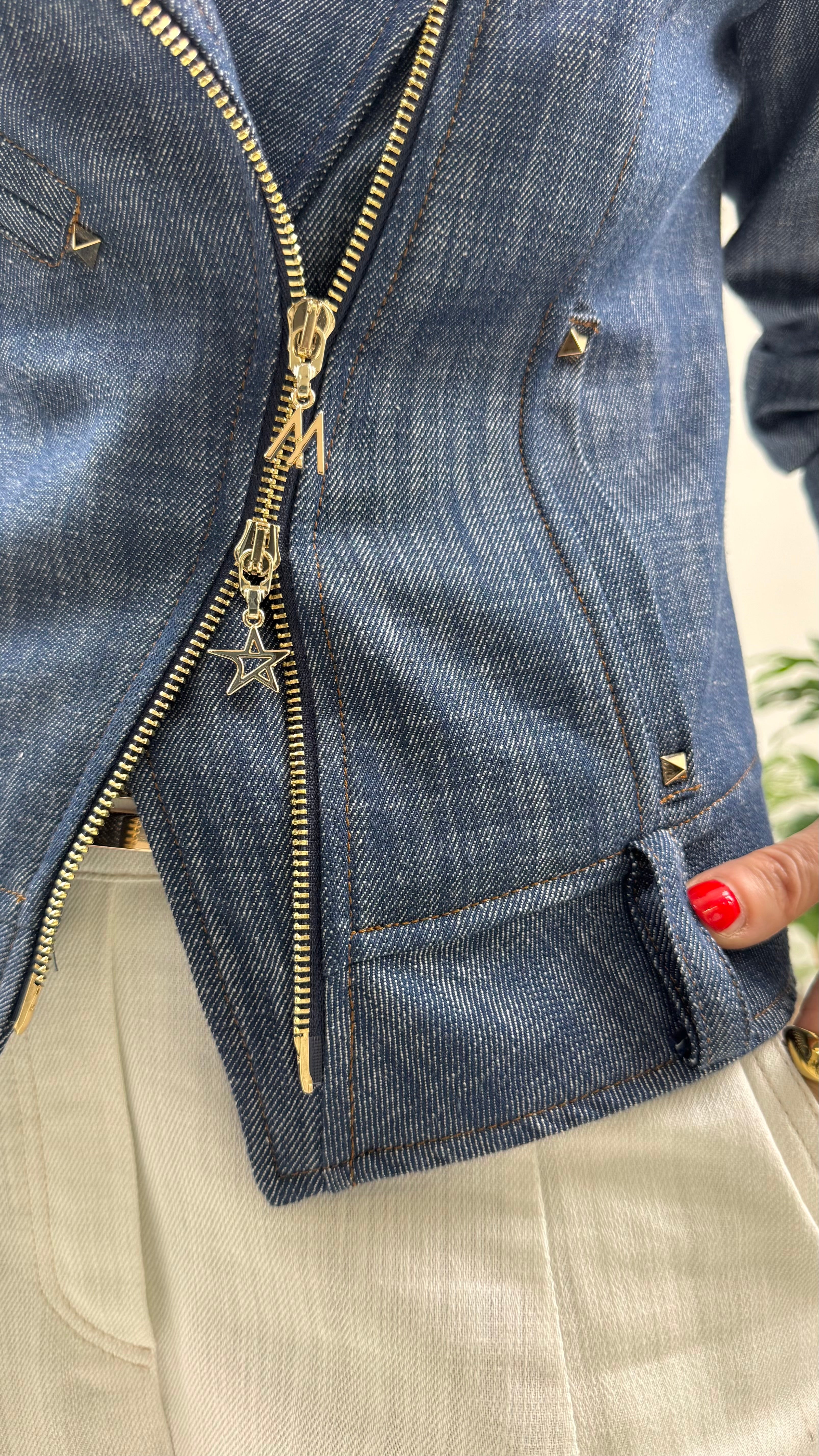 CHIODO IN COTONE JEANS